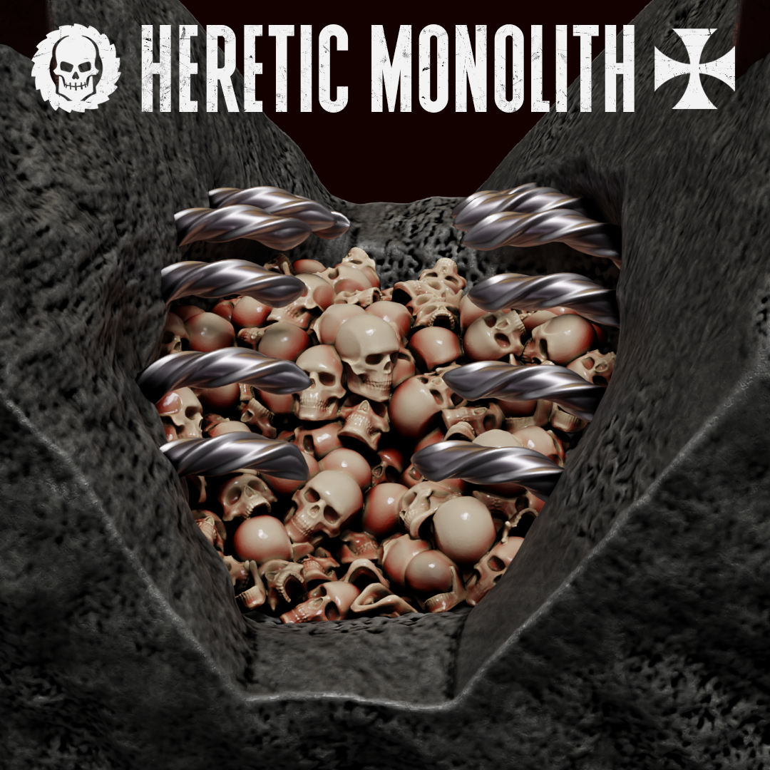 Trench Heretic Monolith by MOMminiatures - 28mm, Crusade, Monolith, Shrine, grimdark, heretic, tabletop, terrain, trench, wargaming - Image 3