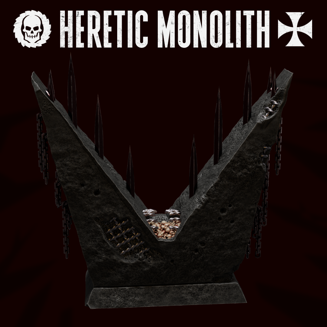 Trench Heretic Monolith by MOMminiatures - 28mm, Crusade, Monolith, Shrine, grimdark, heretic, tabletop, terrain, trench, wargaming - Image 4