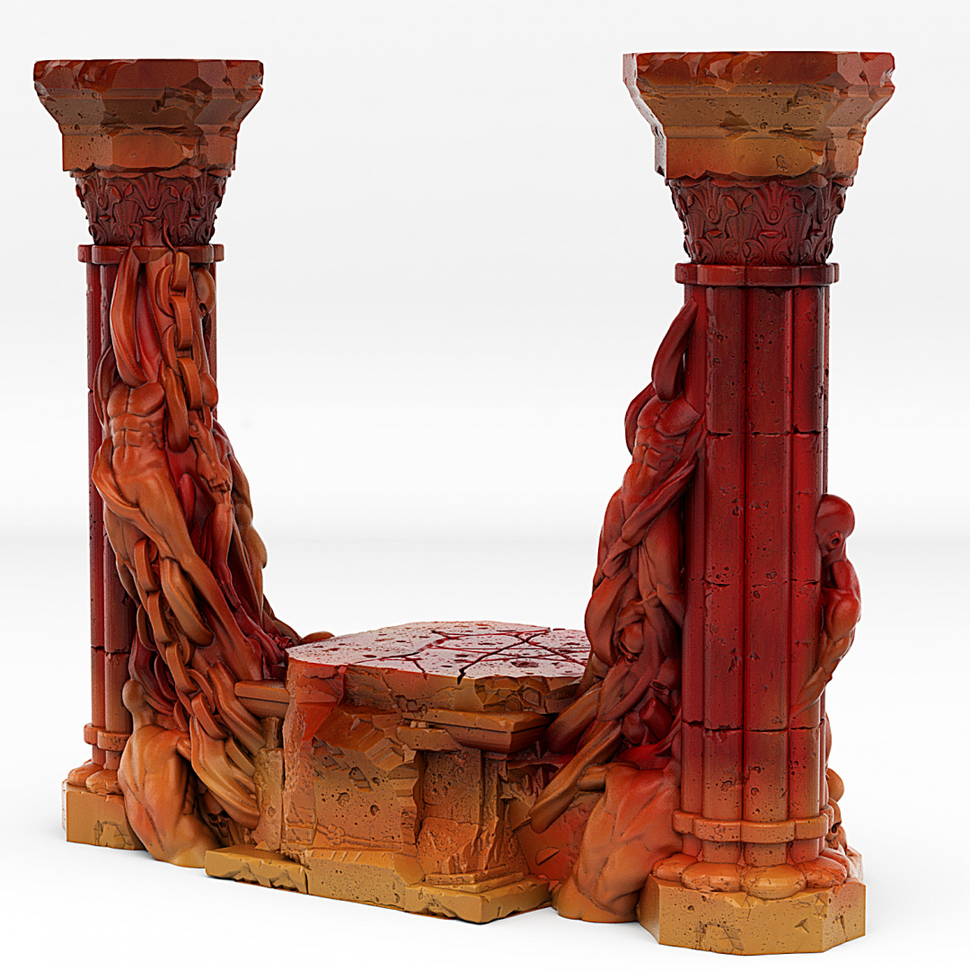 HELL PORTAL WITH ITS PENTACLE EFFECT by Fantastic-Plants-And-Rocks - Trench Crusade Terrain - Image 5