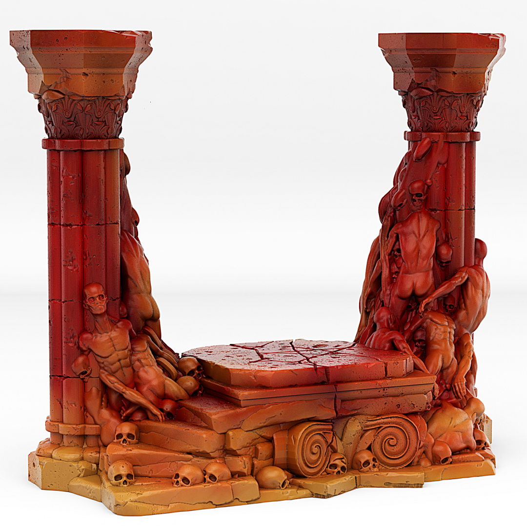 HELL PORTAL WITH ITS PENTACLE EFFECT by Fantastic-Plants-And-Rocks - Trench Crusade Terrain - Image 4