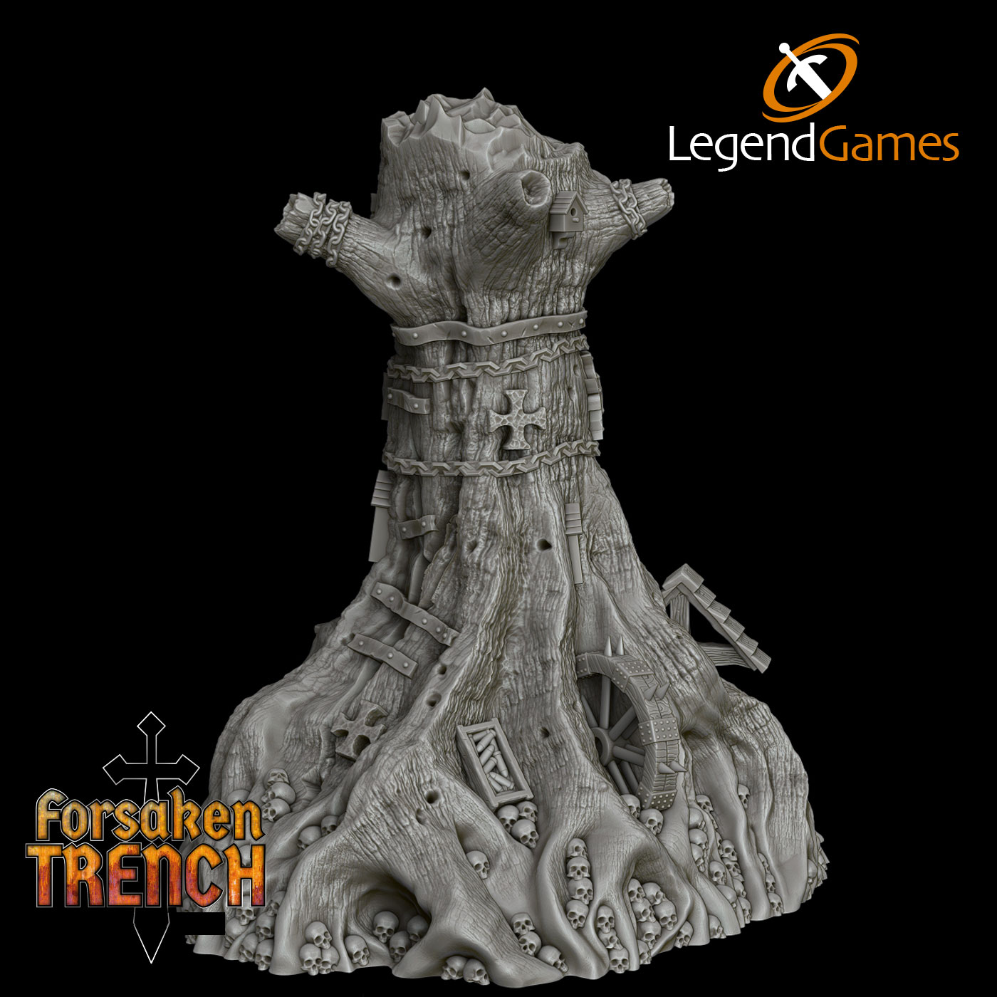LegendGames Tree of Woe - Trench crusade shrine by LegendGames - Forsaken, WWI, gothic, grimdark, rpg, scenery, sci-fi, tabletop, terrain, trenches - Image 2