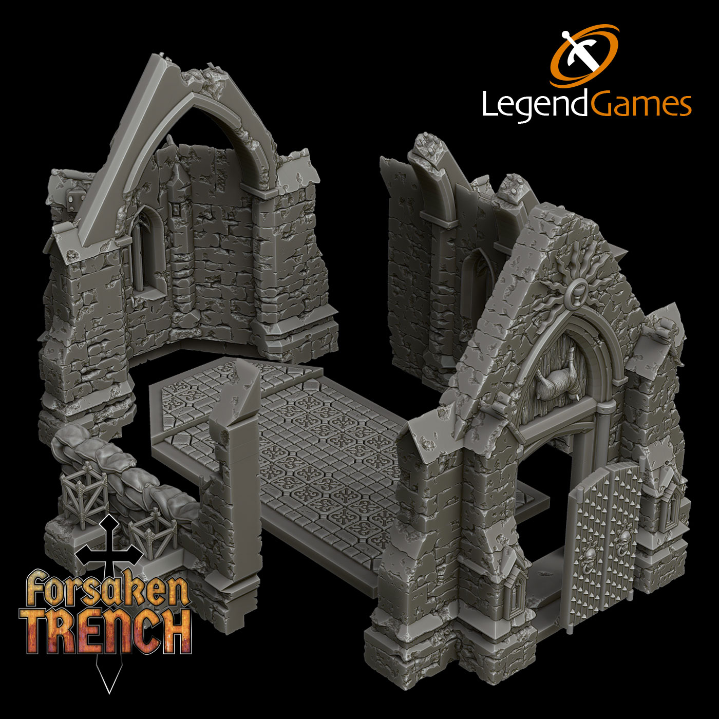 LegendGames Battlefield Chapel for Trench Crusade - terrain accessory - Image 3