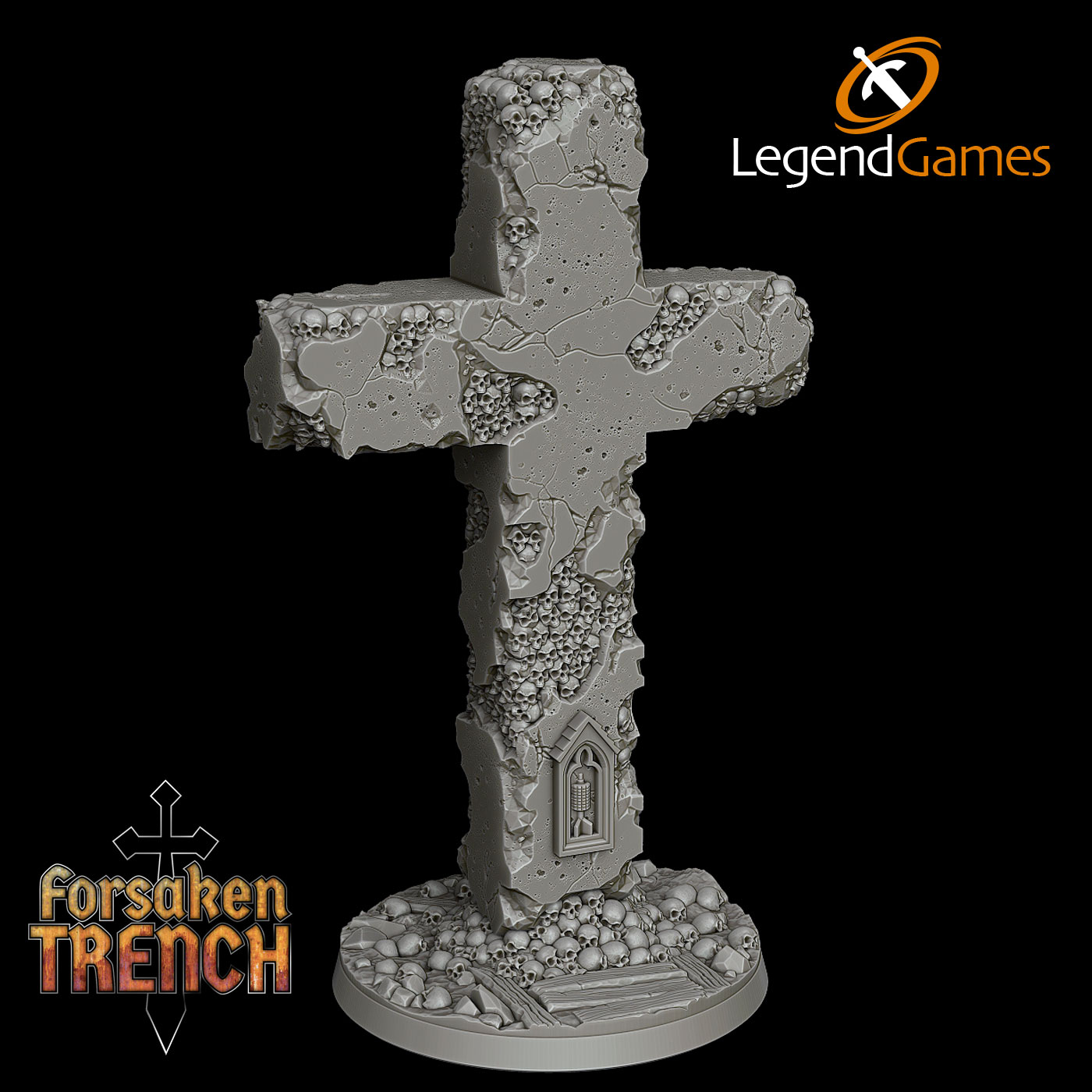 LegendGames Trench Crusade Pain of Penitence Skull Cross battlefield terrain accessory - Image 3