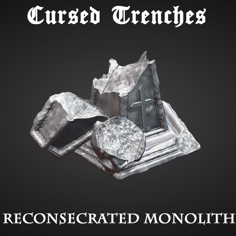 Cursed Trenches: Cursed Monolith by Warscape - Crusade, Monolith, cursed, demon, demonic, hell, heretic, scenery, skull, stone, terrain, tower, trench, trenches - Image 4