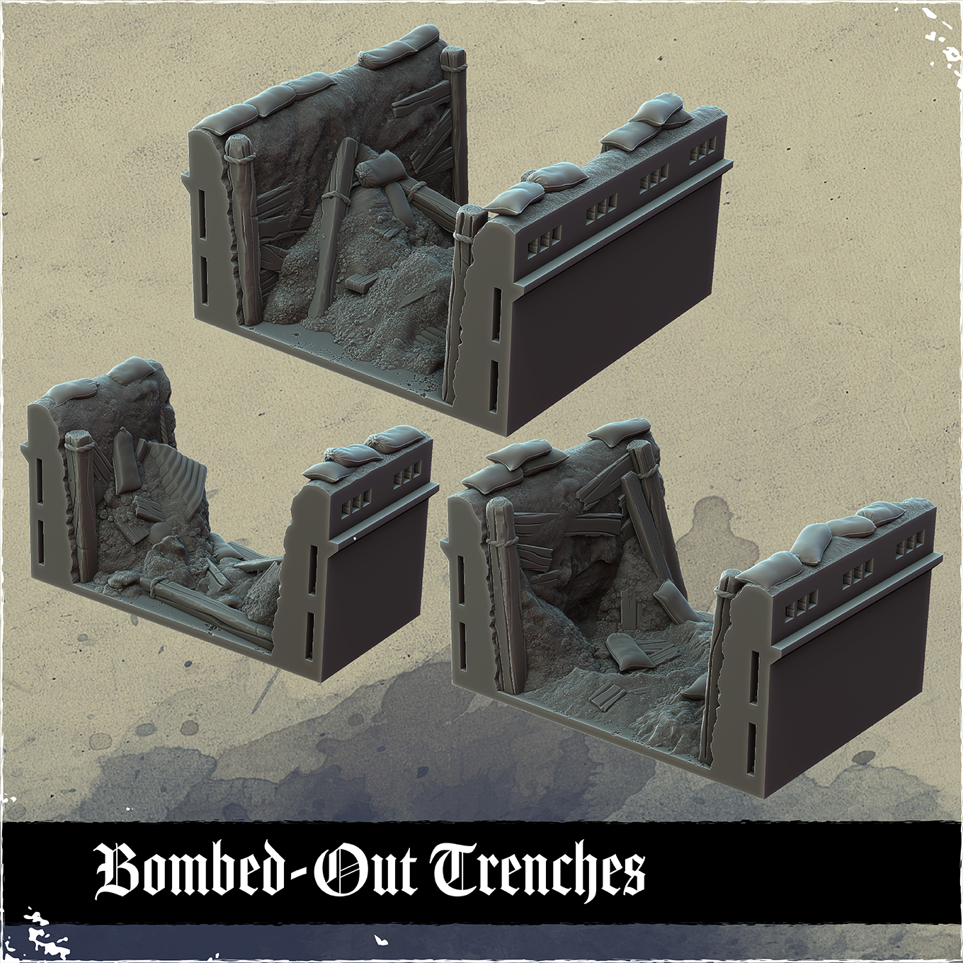 Bombed-Out Trenches
