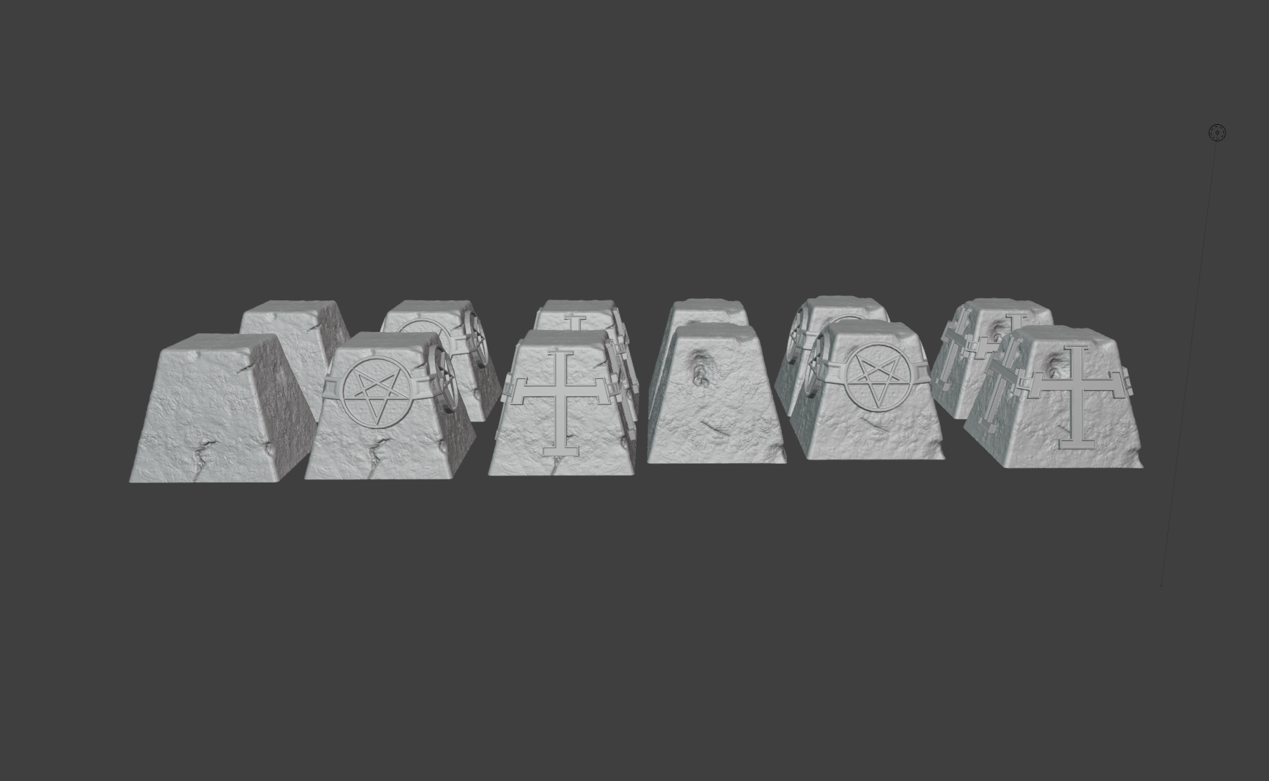 Dragons teeth tank traps (free)