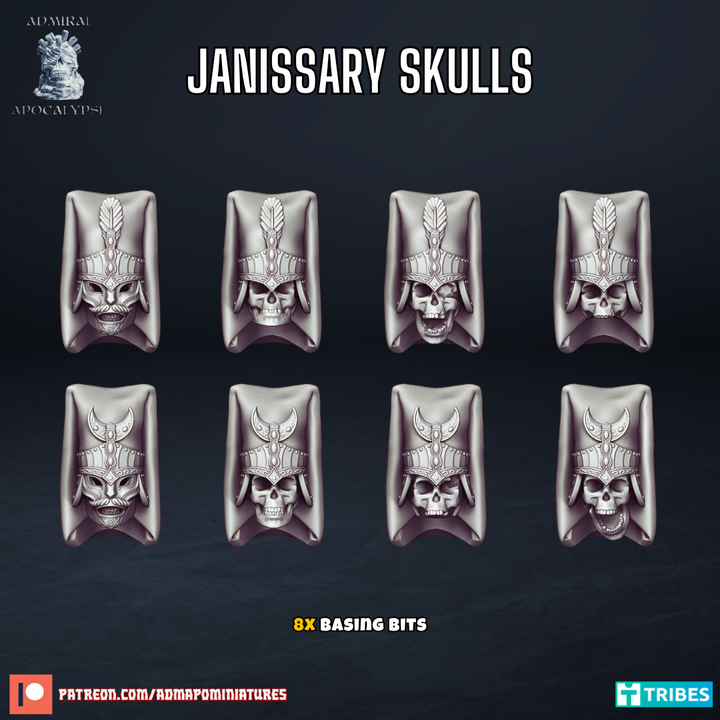 Janissary skulls by Admiral Apocalypse - Bits