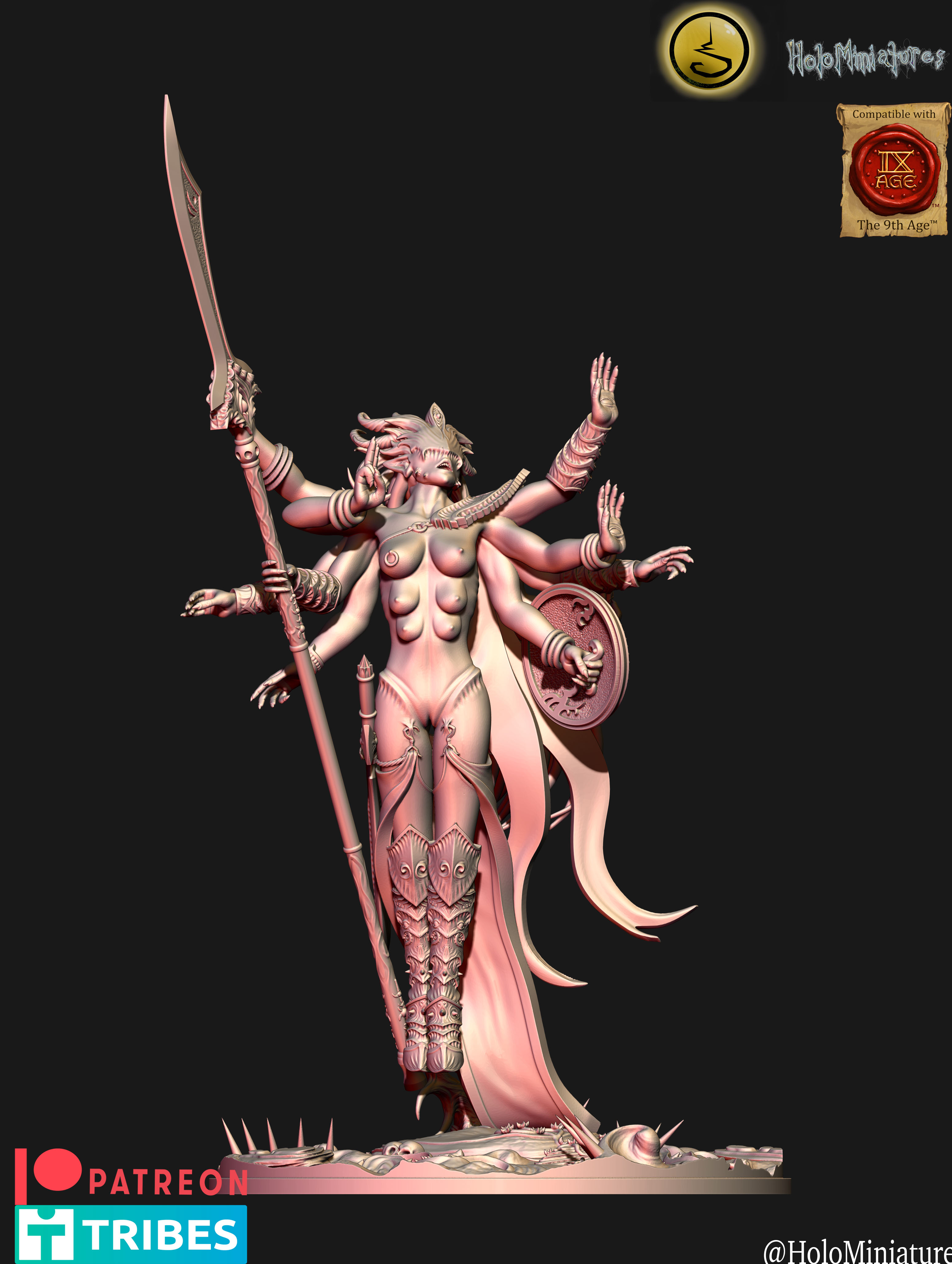 Daemons of Lust Greater Daemon by HoloMiniatures - Image 4