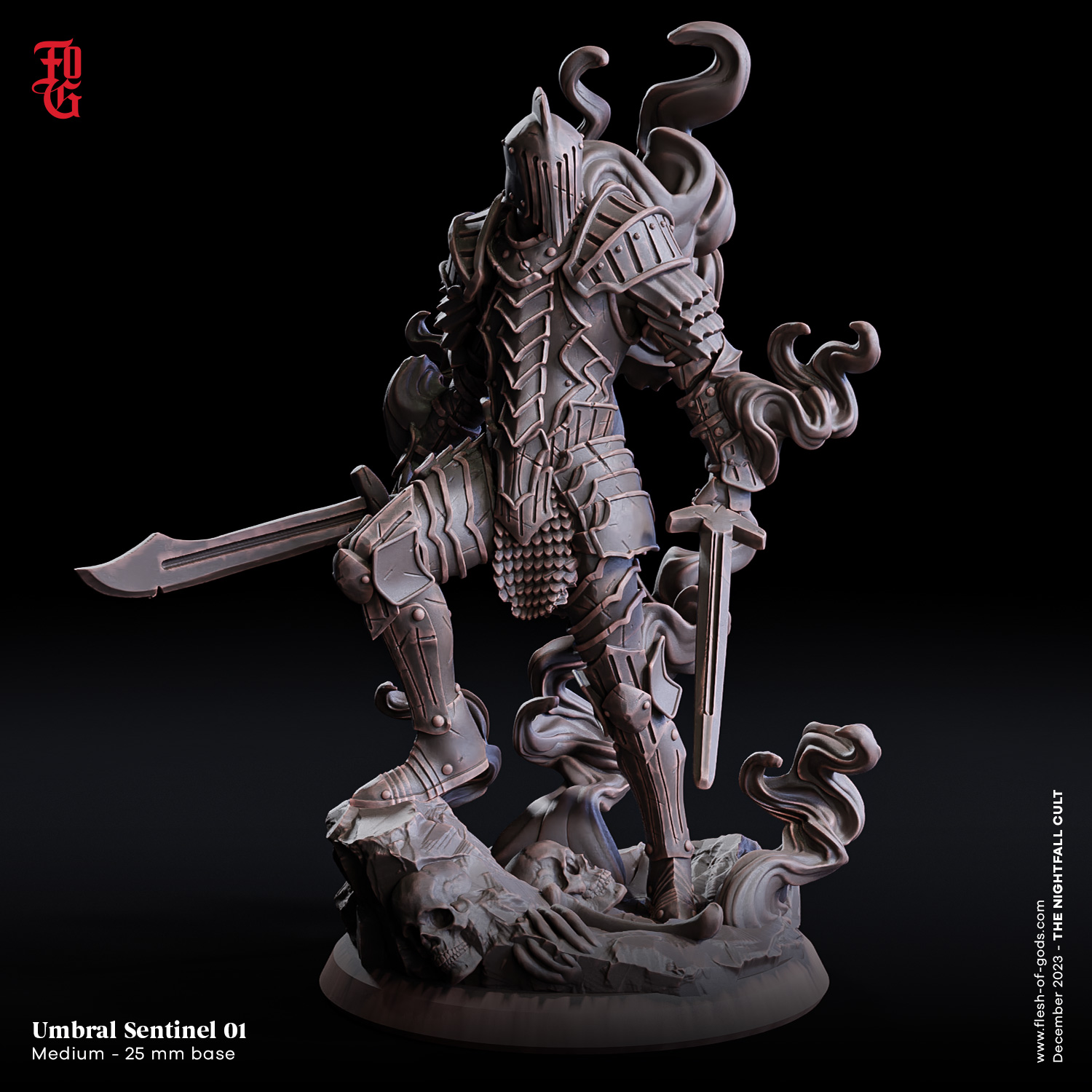 Umbral Sentinel 01 by fleshofgods, is a proxy for Hell Knight, in Court of the Seven Headed Serpent.