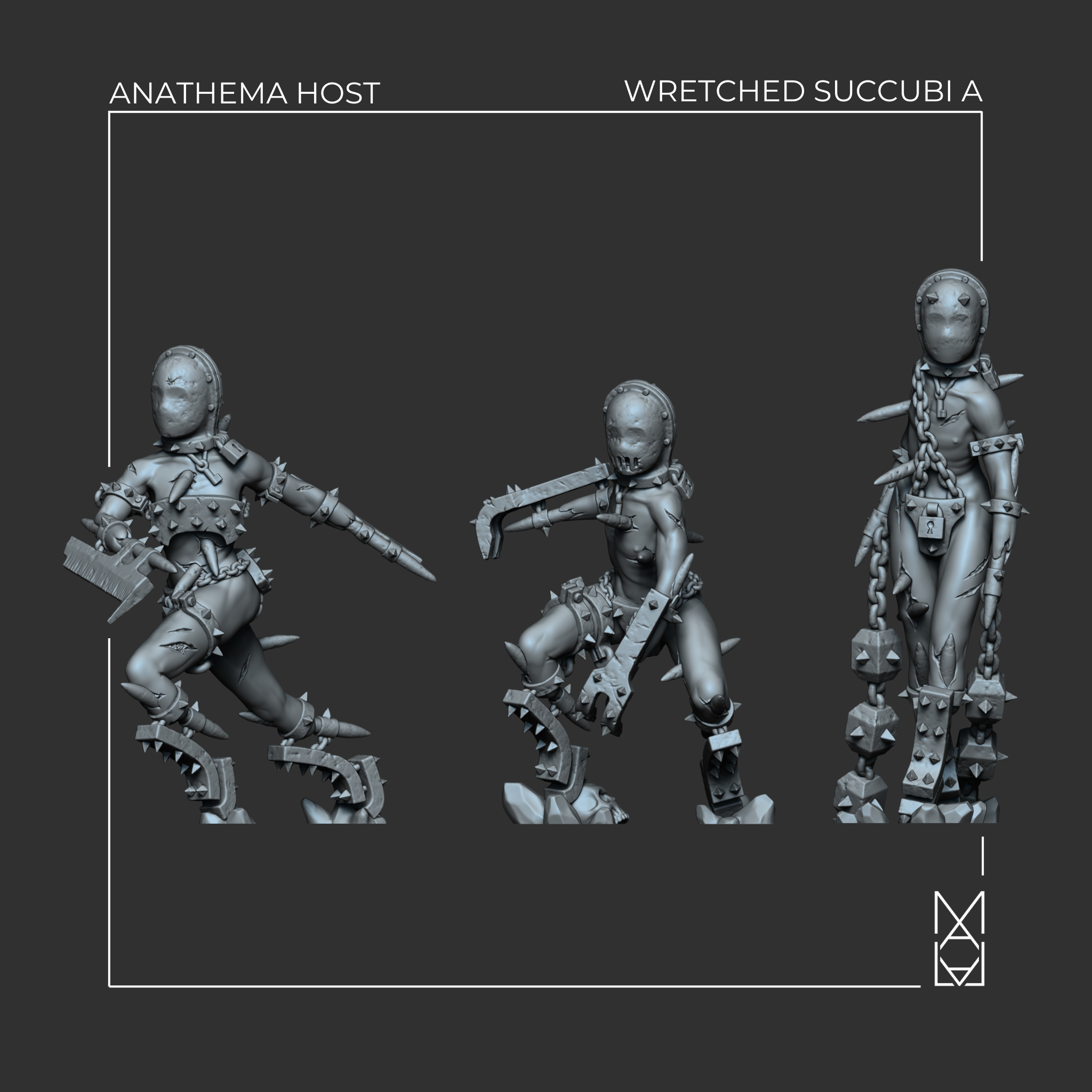 Wretched Succubi A - Dual Wielders (Pre-Supported) by malal3d - Image 2
