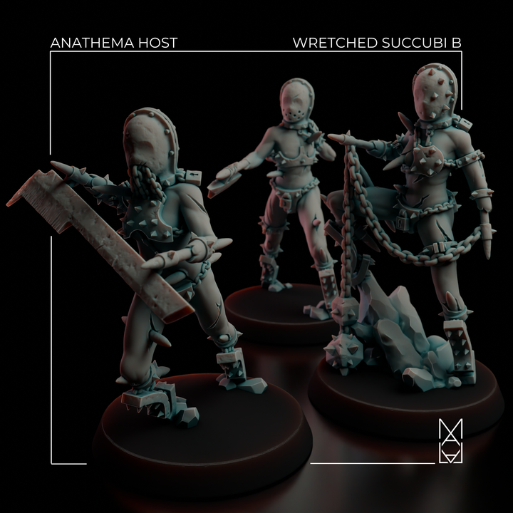 Wretched Succubi B - Great Weapons (Pre-Supported) by malal3d, is a proxy for Wretched, in Court of the Seven Headed Serpent, Heretic Legion.