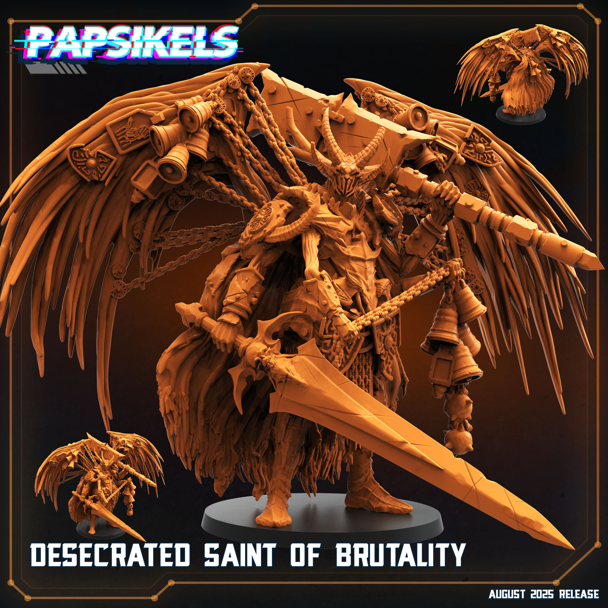 DESECRATED SAINT OF BRUTALITY by PAPSIKELS MINIATURES, is a proxy for Desecrated Saint, in Court of the Seven Headed Serpent.