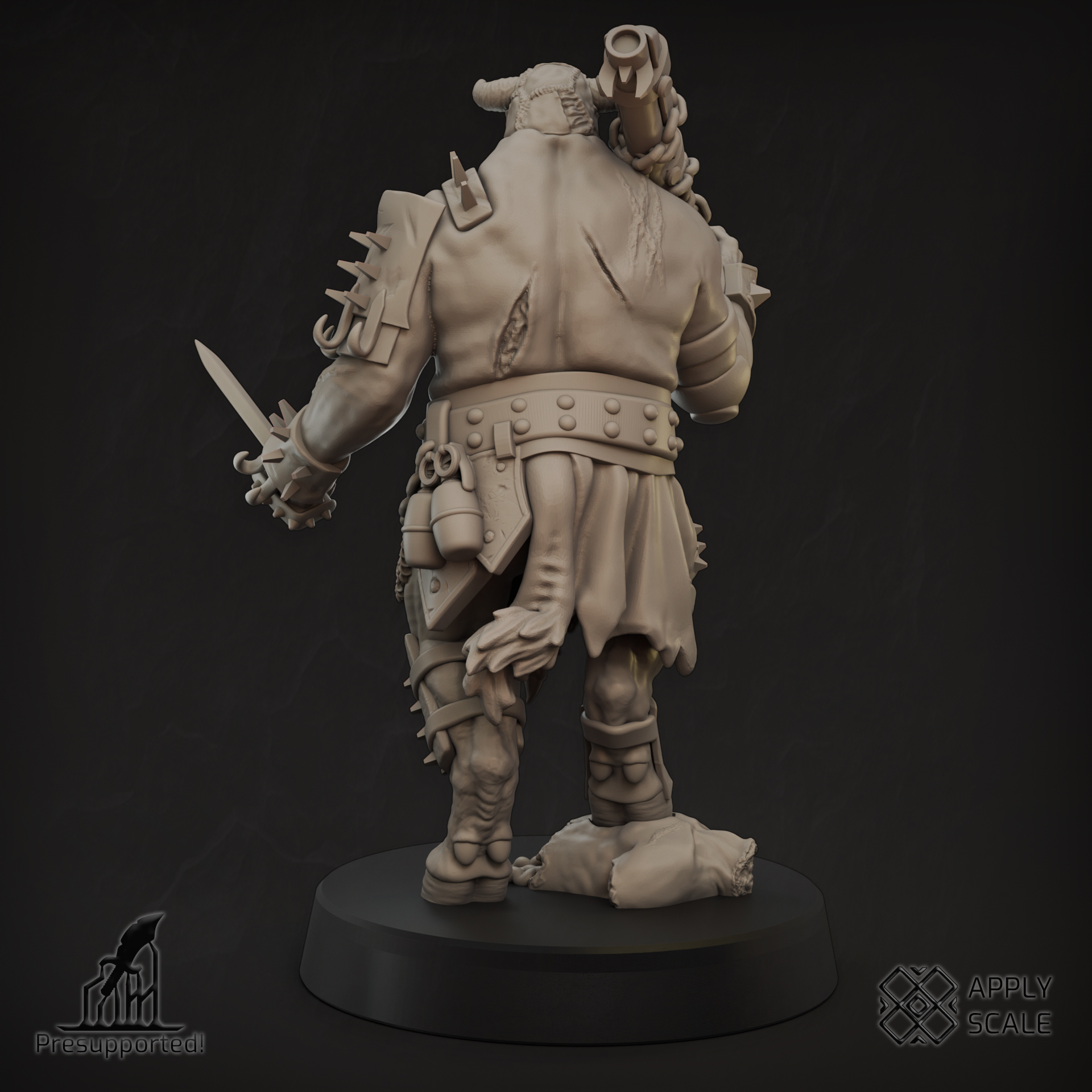 The Court - Yoke Fiend 1 Demon Warrior - Trench Crusade STL file - Image 2