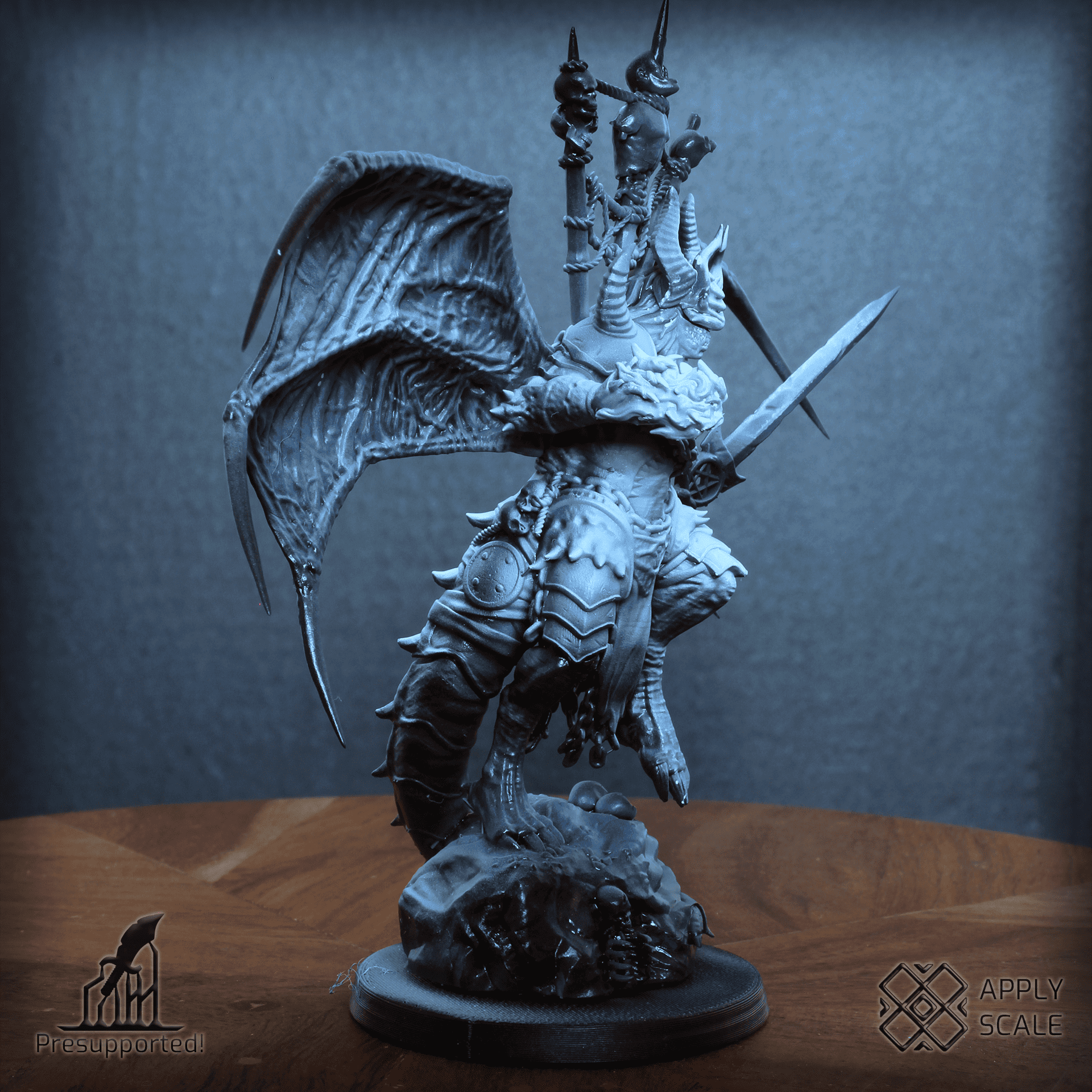 The Court - Praetor Demon Warrior - Trench Crusade STL file - Image 8