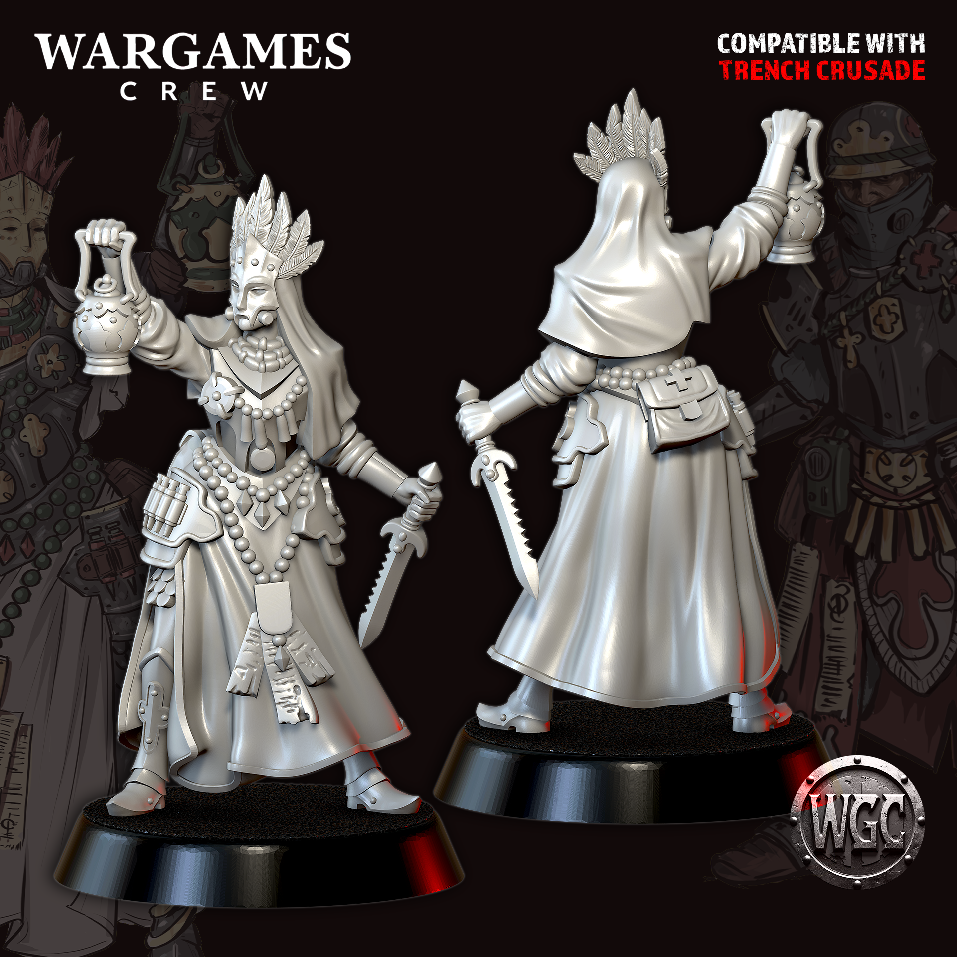 Abissinian Medics - Trench Crusade STL file - Image 2