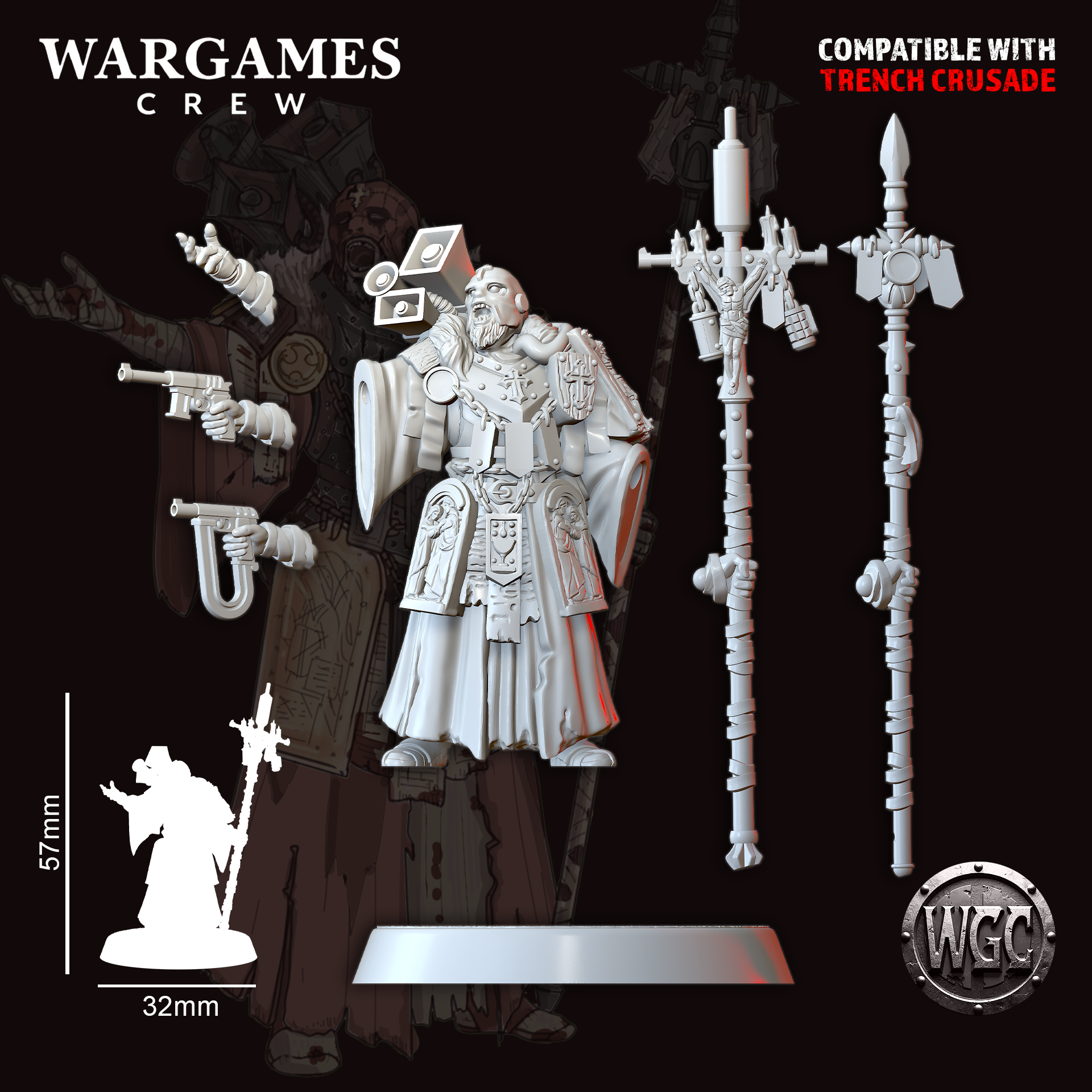 Herald of the Blighted March - Trench Crusade STL file - Image 4