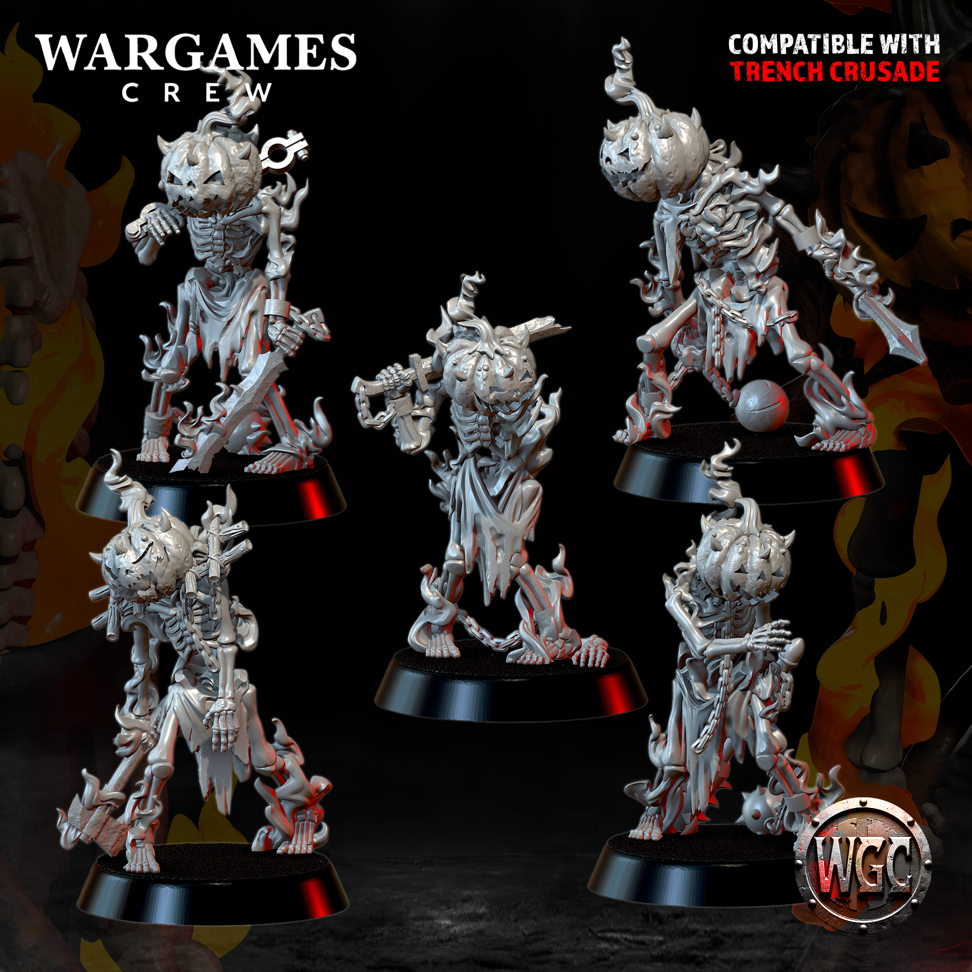 The Hollowed Pumpkinheads - Trench Crusade STL file - Image 2