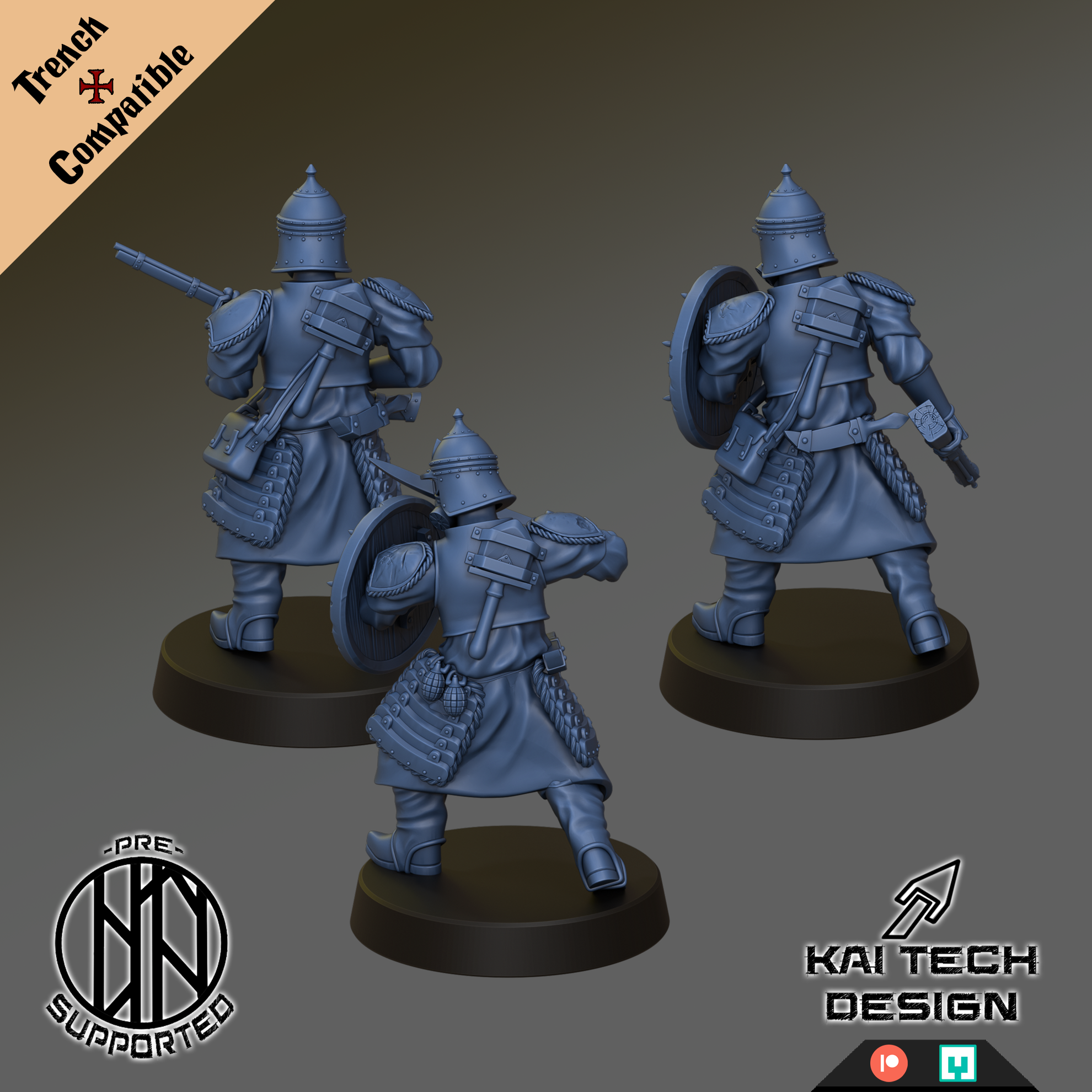 Sultanate - Sappers - Trench Crusade STL file - Image 2