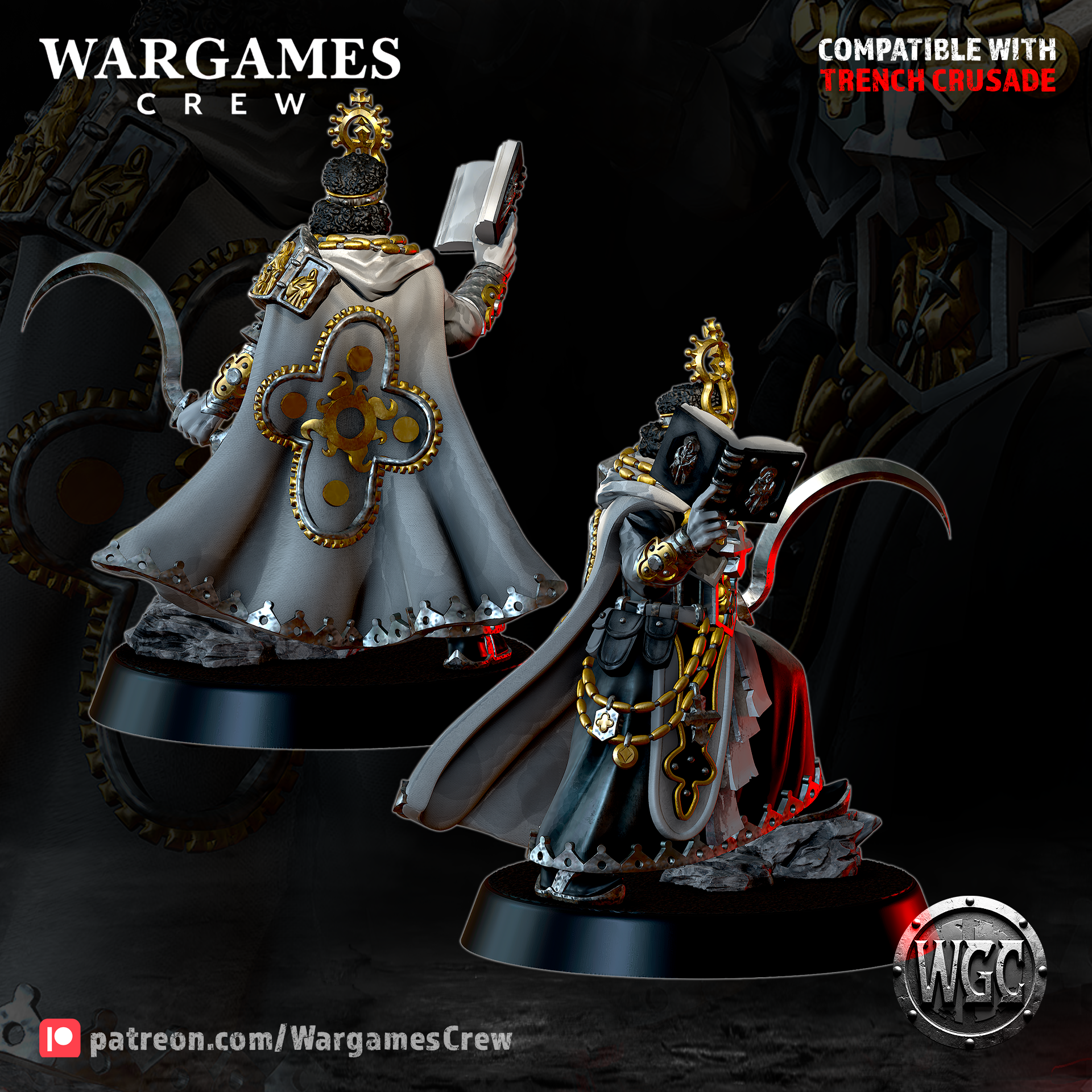 Chewa War-Priest - Trench Crusade STL file - Image 3