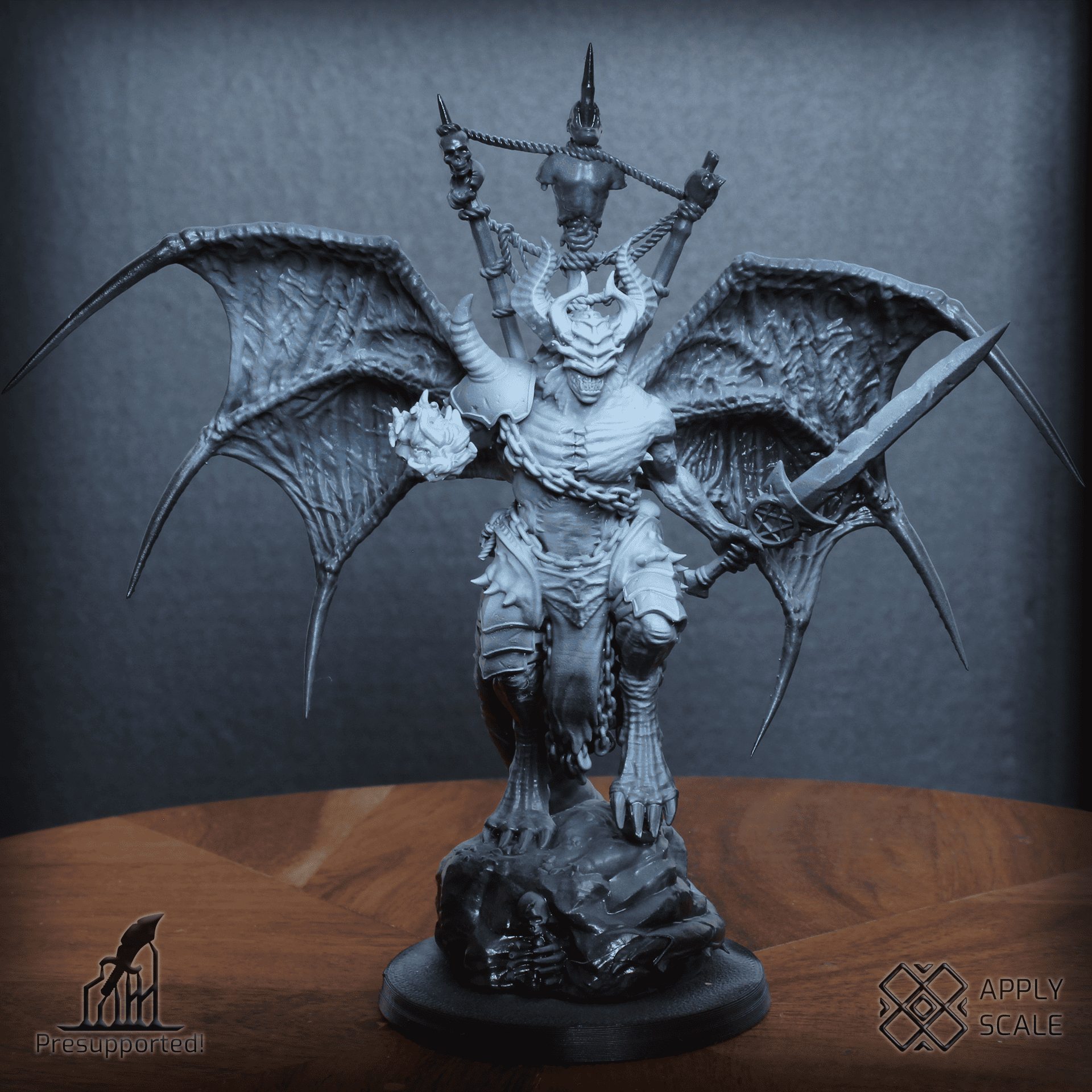 The Court - Praetor Demon Warrior - Trench Crusade STL file - Image 10