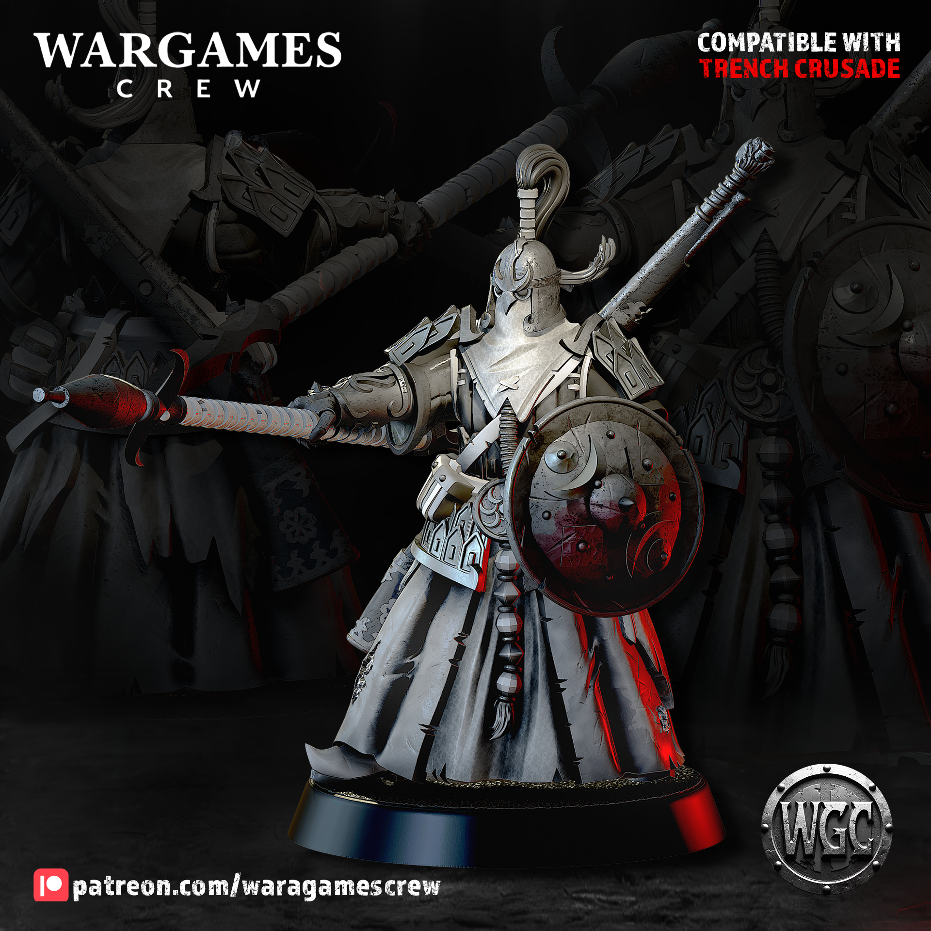 Mamluk Desert Sentinel - Trench Crusade STL file for Mamluk Faris