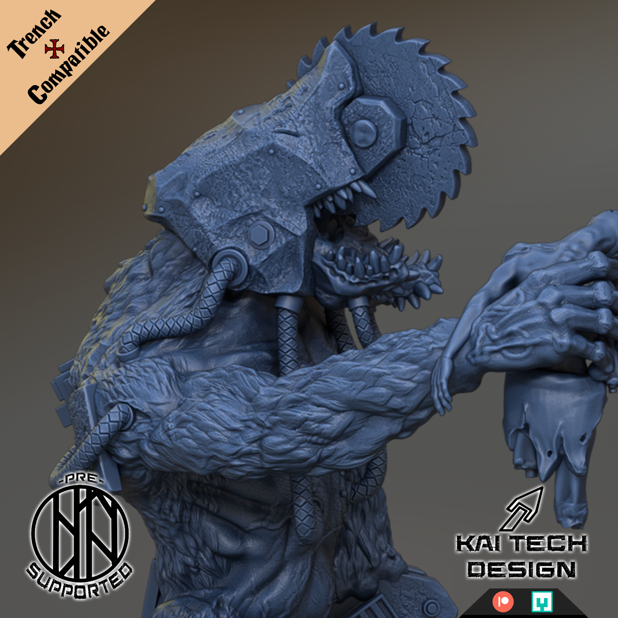 Heretics - WarWolf - Trench Crusade STL file - Image 2