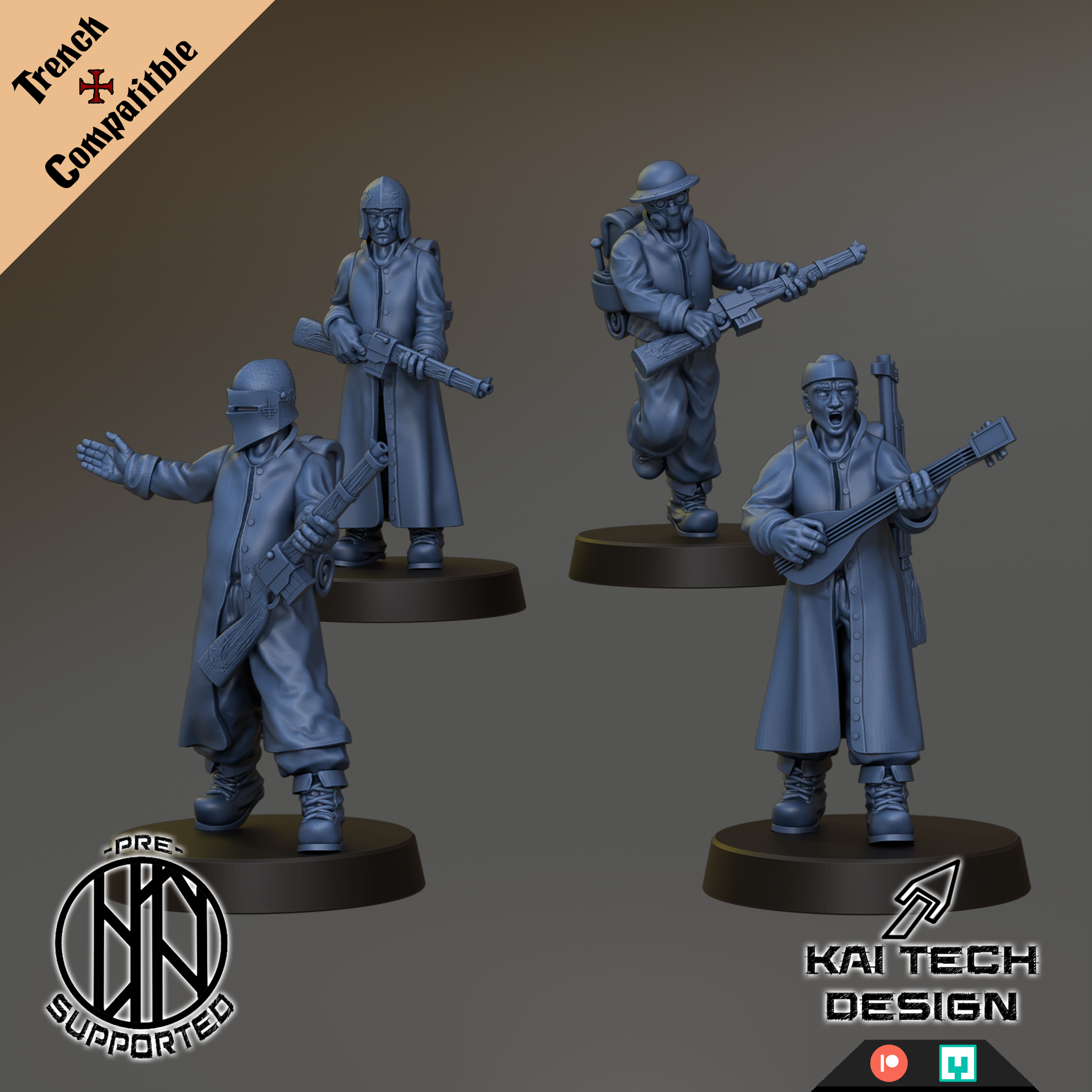 Antioch - Yeomen - Trench Crusade STL file for Yeoman