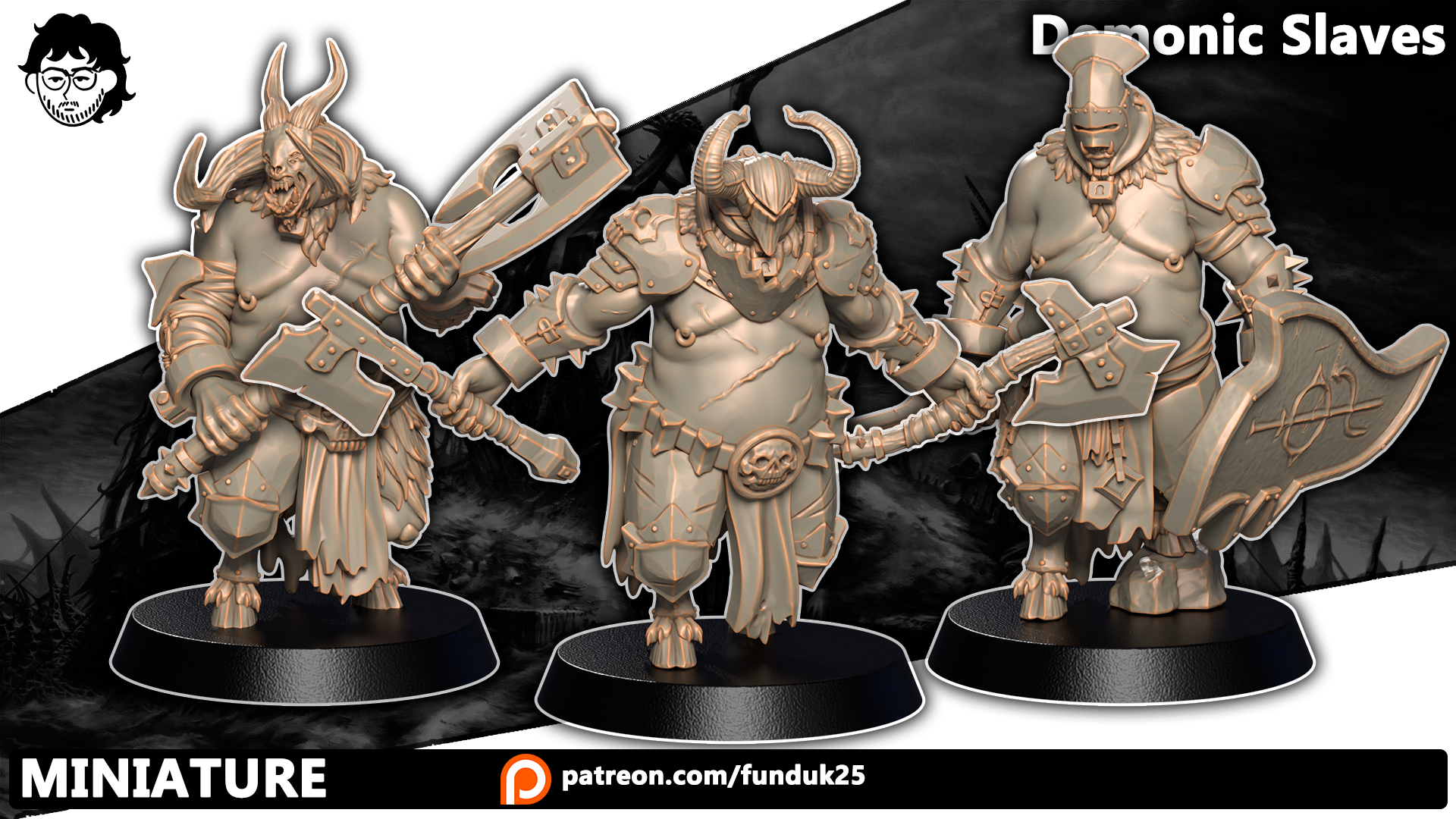 Demonic Slaves (Multipart Kit) - Trench Crusade STL file - Image 3