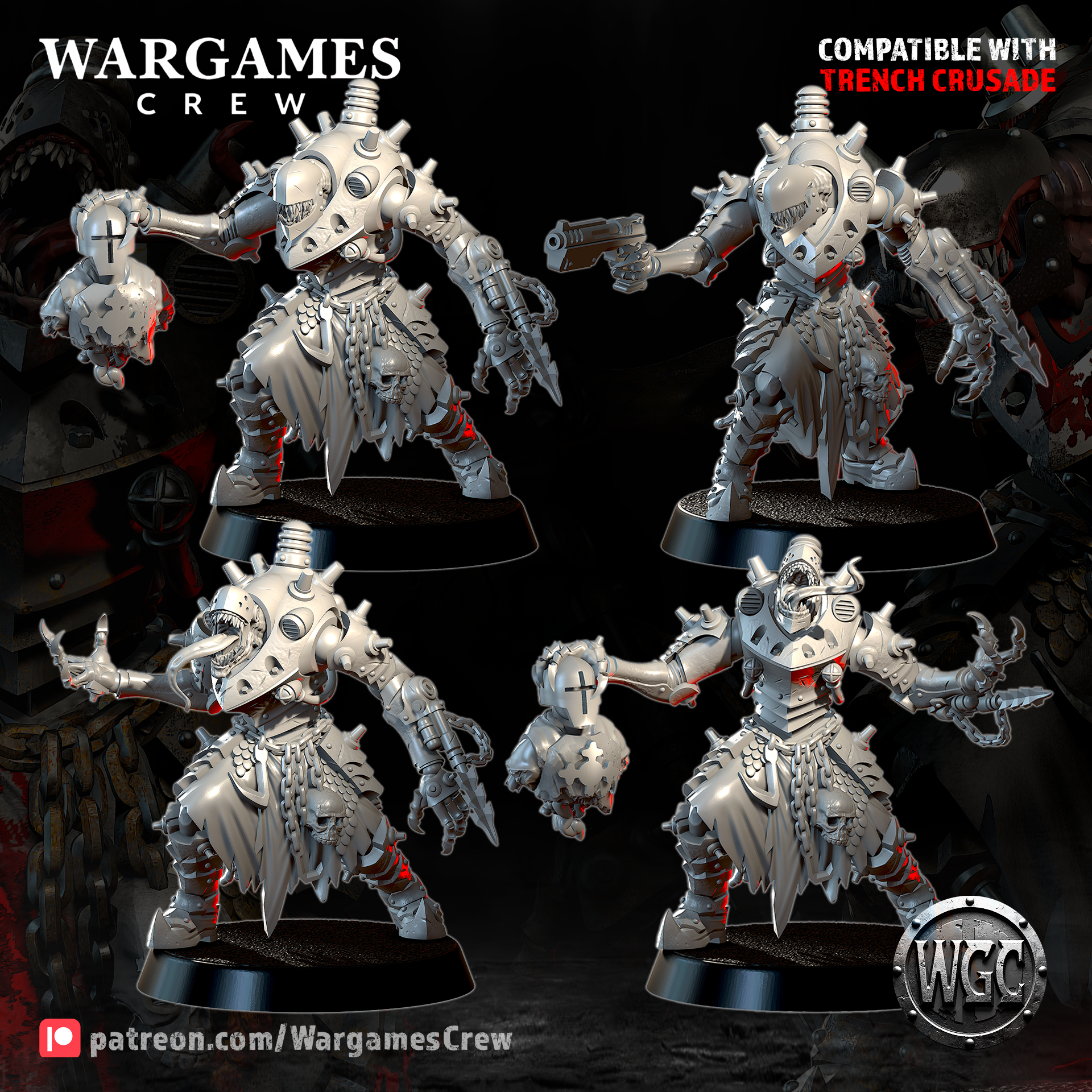 Abyssal Shade Operative - Trench Crusade STL file - Image 6