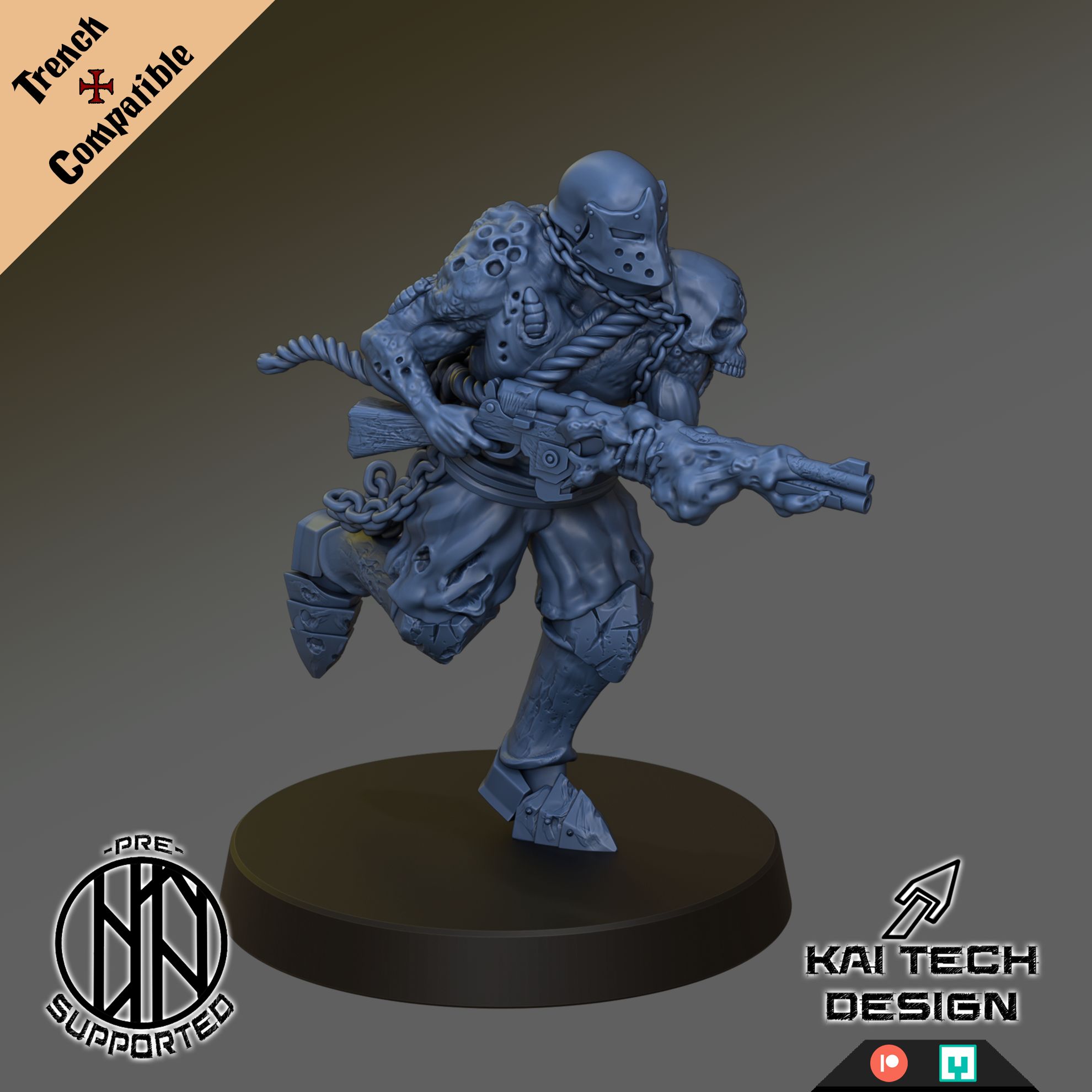 Corpse Guard - ranged - Trench Crusade STL file for Corpse Guard