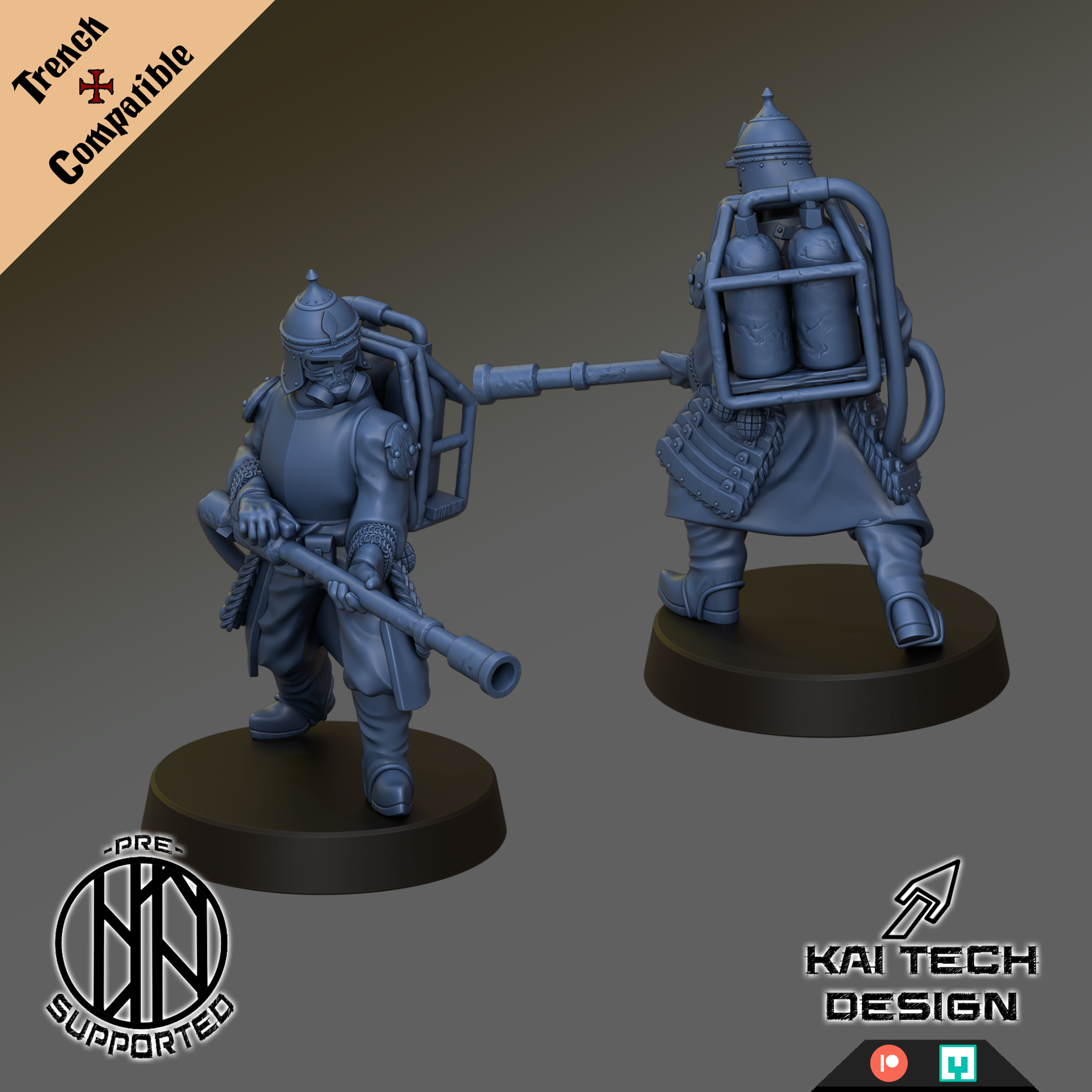Sultanate - Sappers - Trench Crusade STL file - Image 3