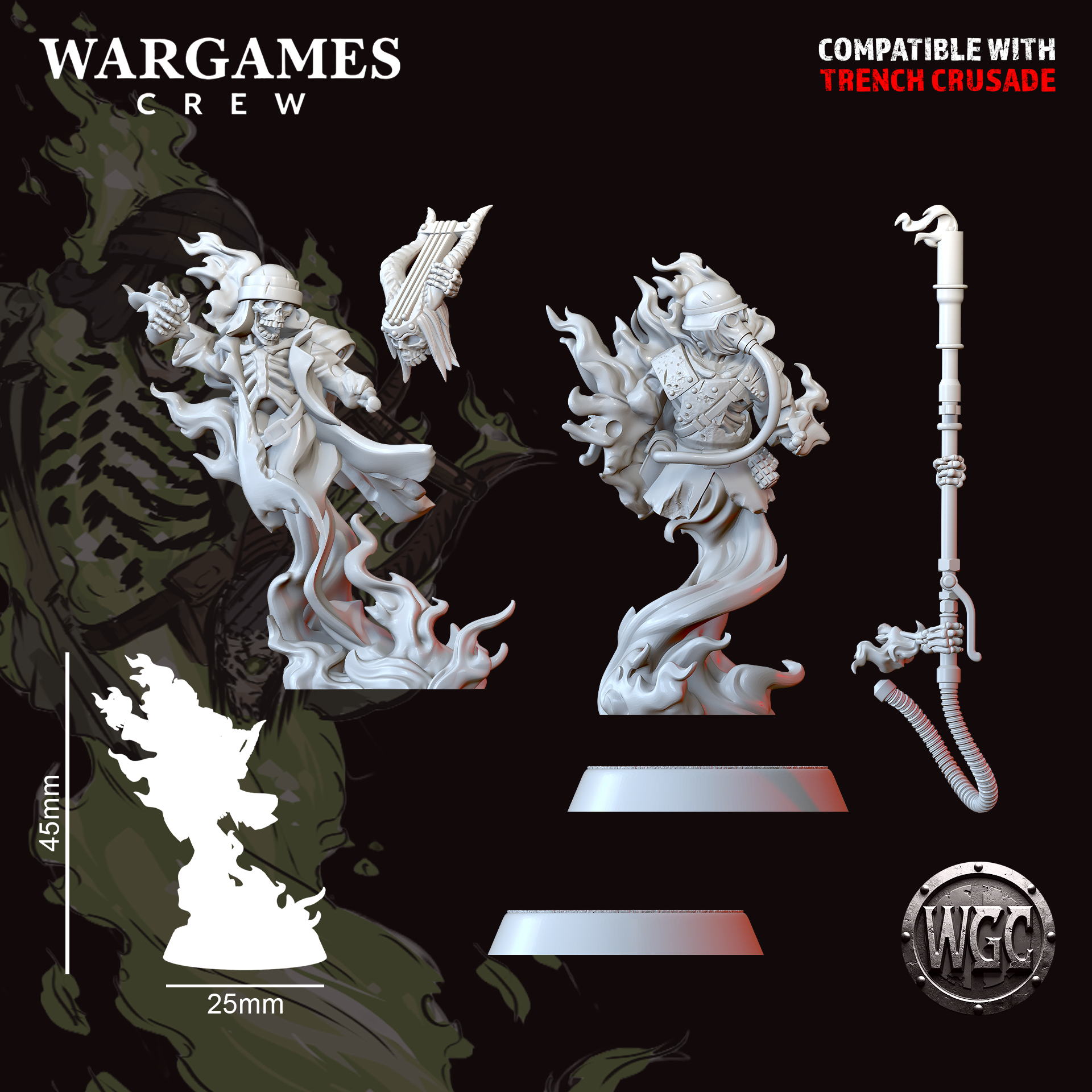 Ghosts of the No Man's Land Command - Trench Crusade STL file - Image 4