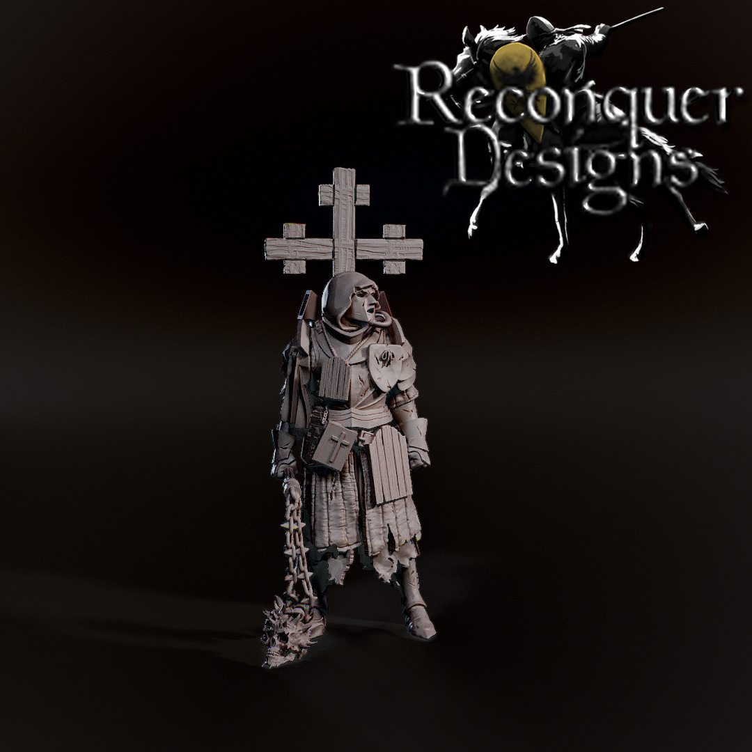 The Admonitioner by Reconquer Designs Fantasy, is a proxy for Communicant, in Trench Pilgrims.