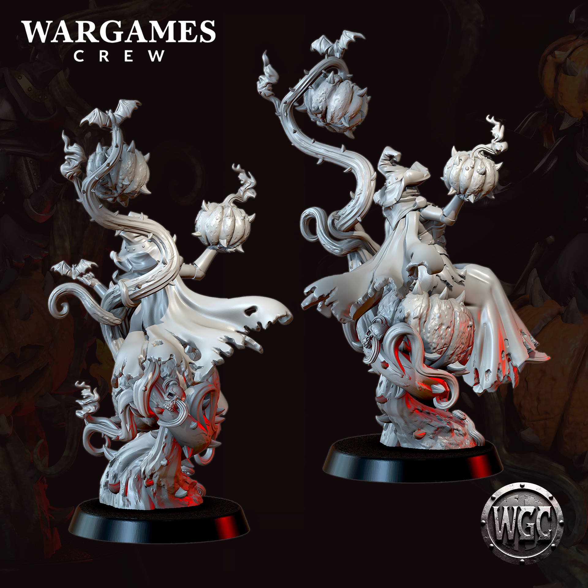 Pumpkin-Bomb Witch - Trench Crusade STL file - Image 5