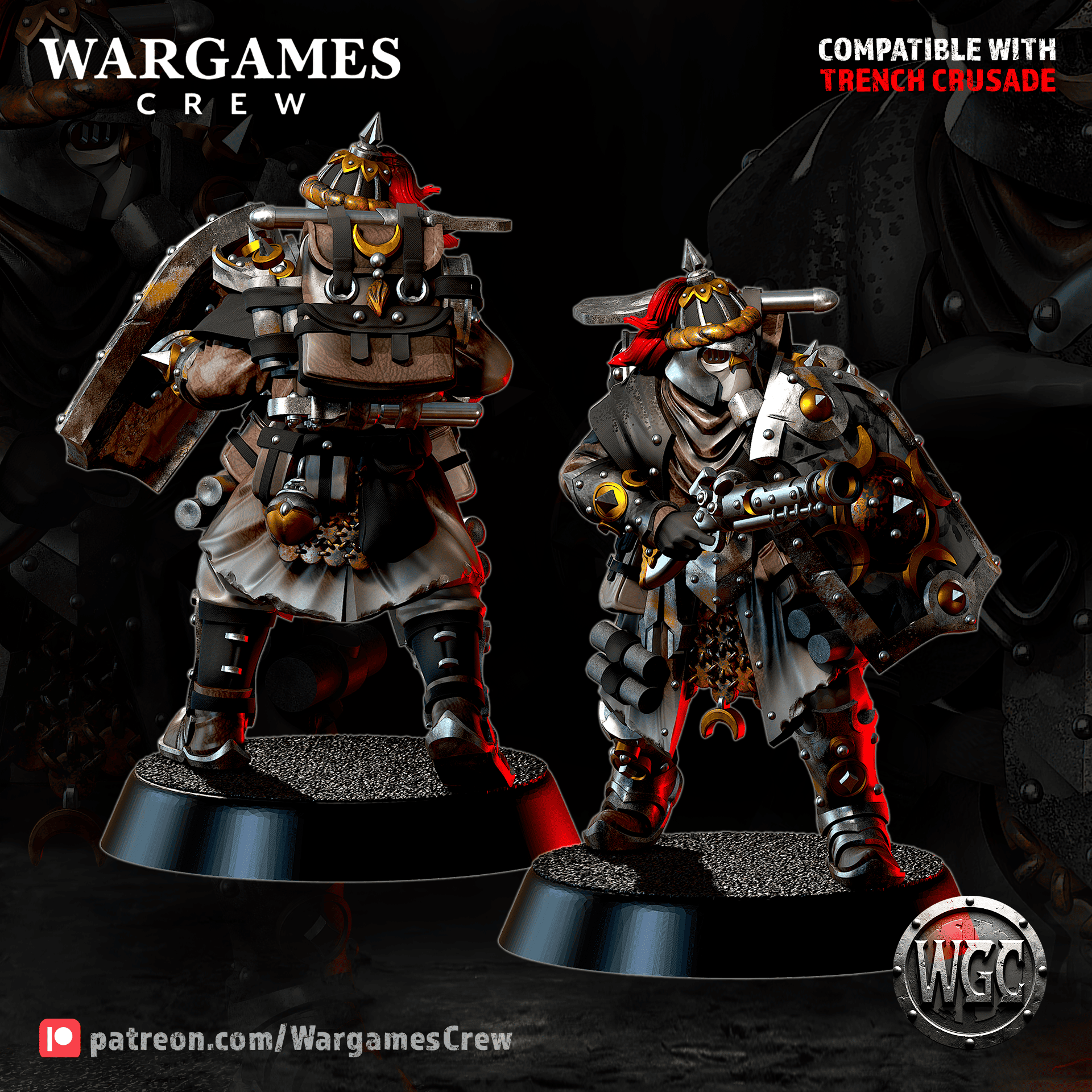 Ironbrand Sappers - Trench Crusade STL file - Image 2