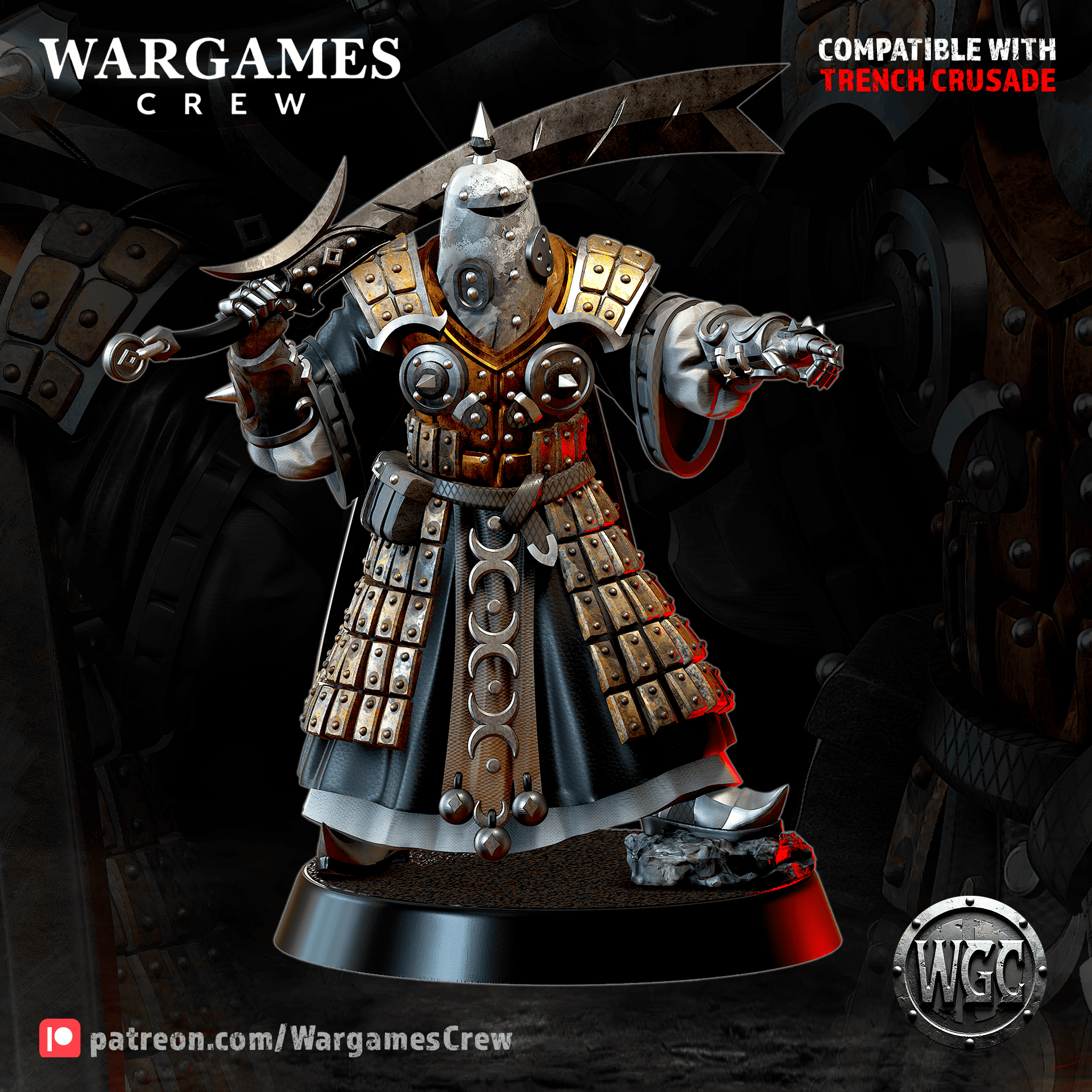 Mamluk Desert Sentinel #2 - Trench Crusade STL file for Mamluk Faris