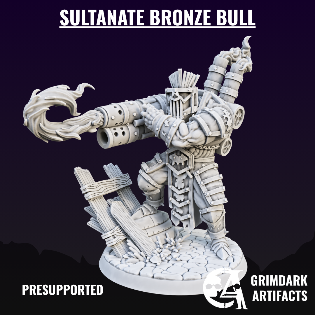 Sultanate Bronze Bull - Trench Crusade STL file