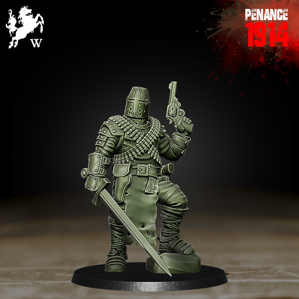 Mercenaries - Wasteland Crusader - Trench Crusade STL file - Image 2