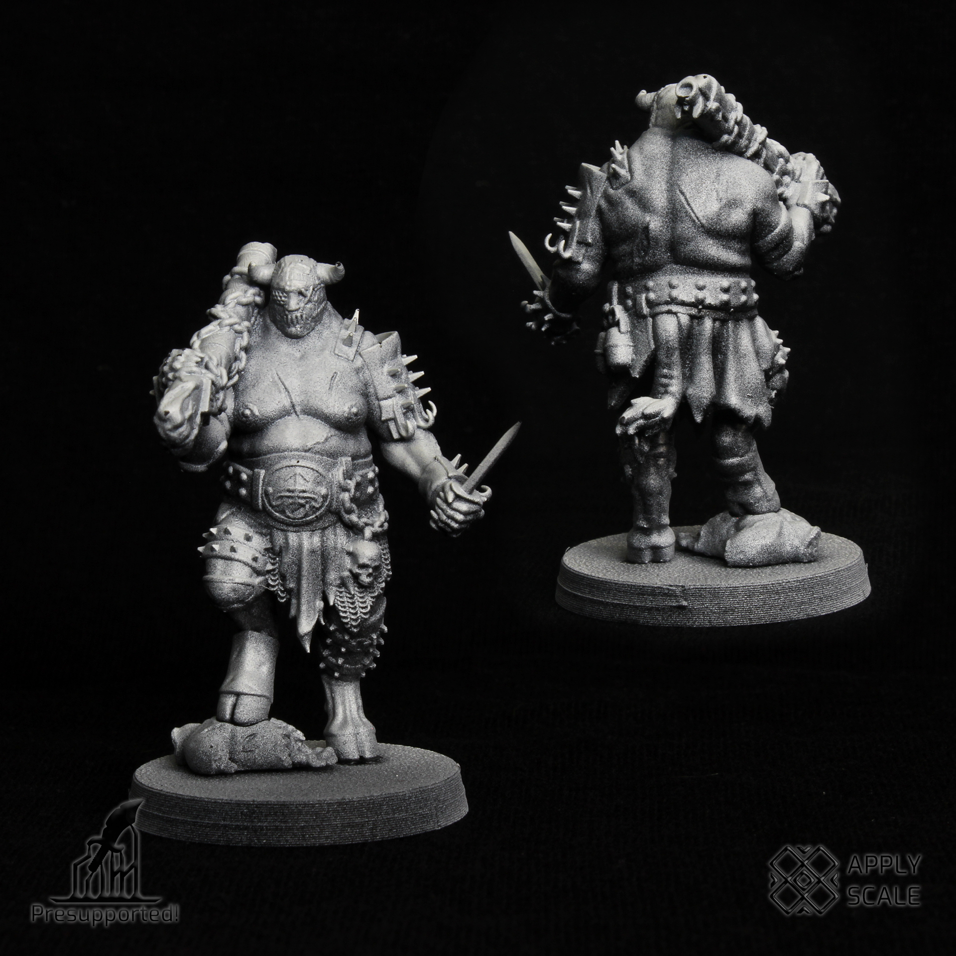 The Court - Yoke Fiend 1 Demon Warrior - Trench Crusade STL file - Image 3