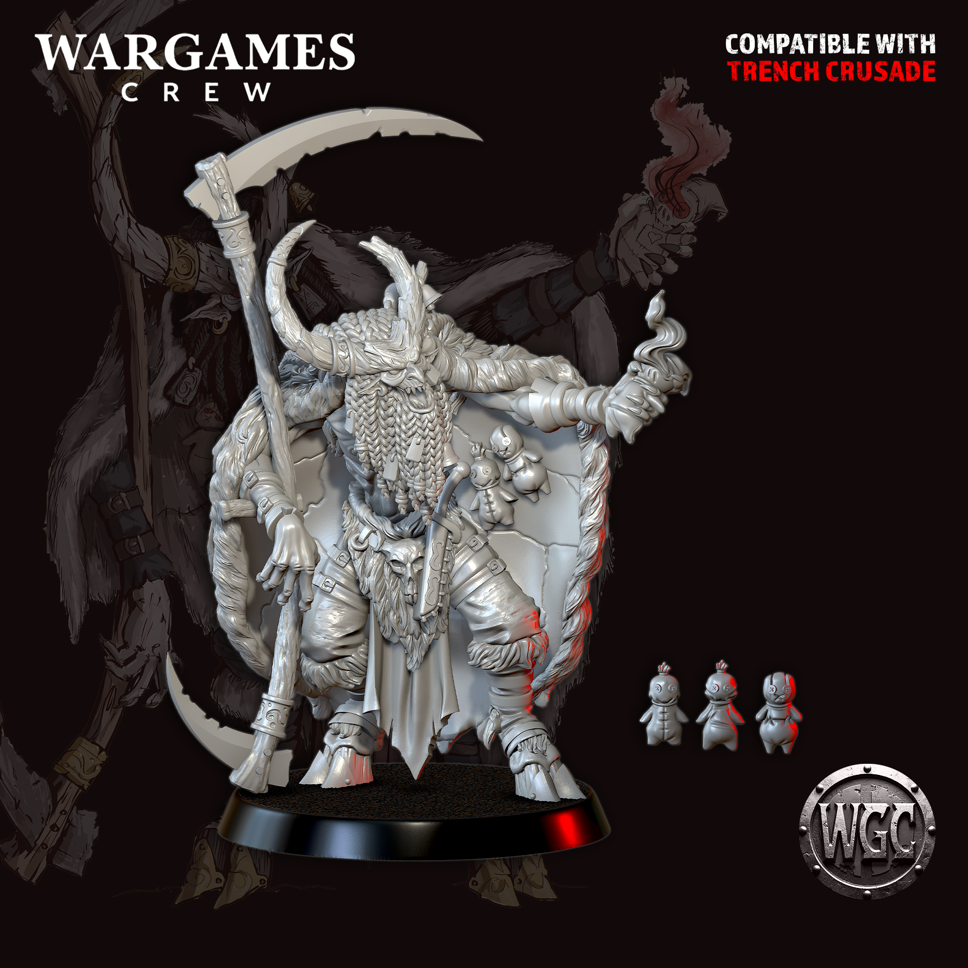 Krampus of Black Trench - Trench Crusade STL file - Image 3