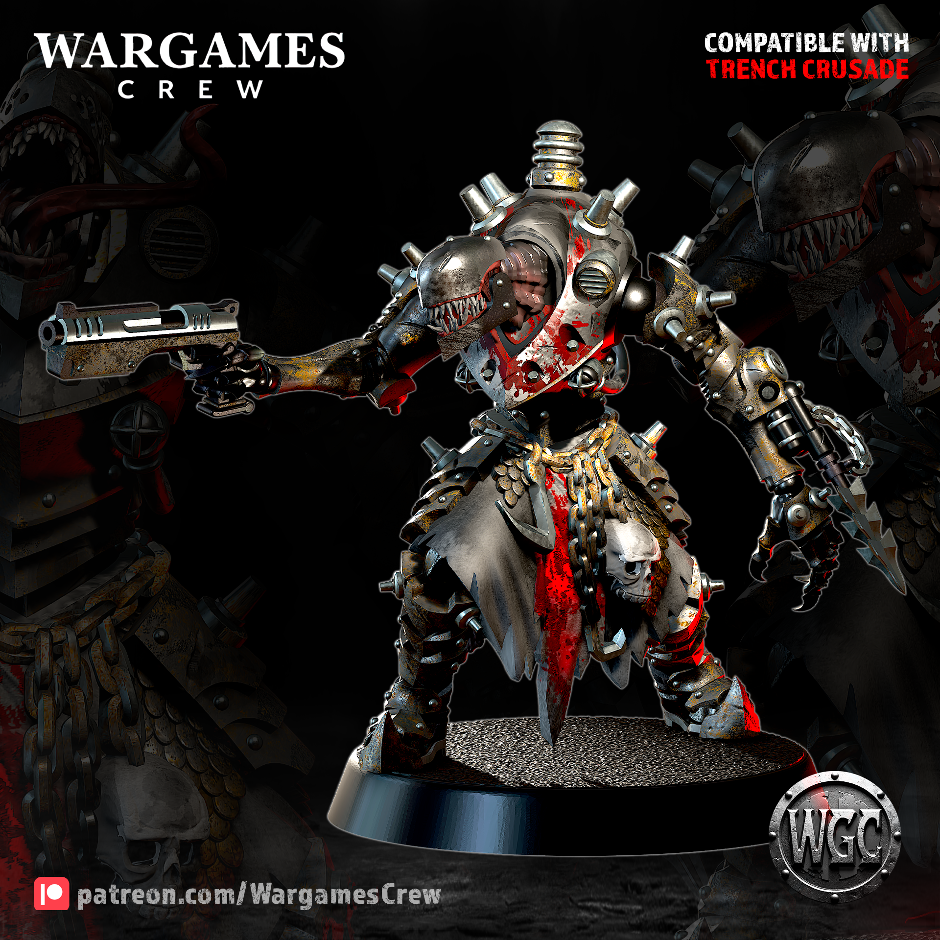 Abyssal Shade Operative - Trench Crusade STL file - Image 5