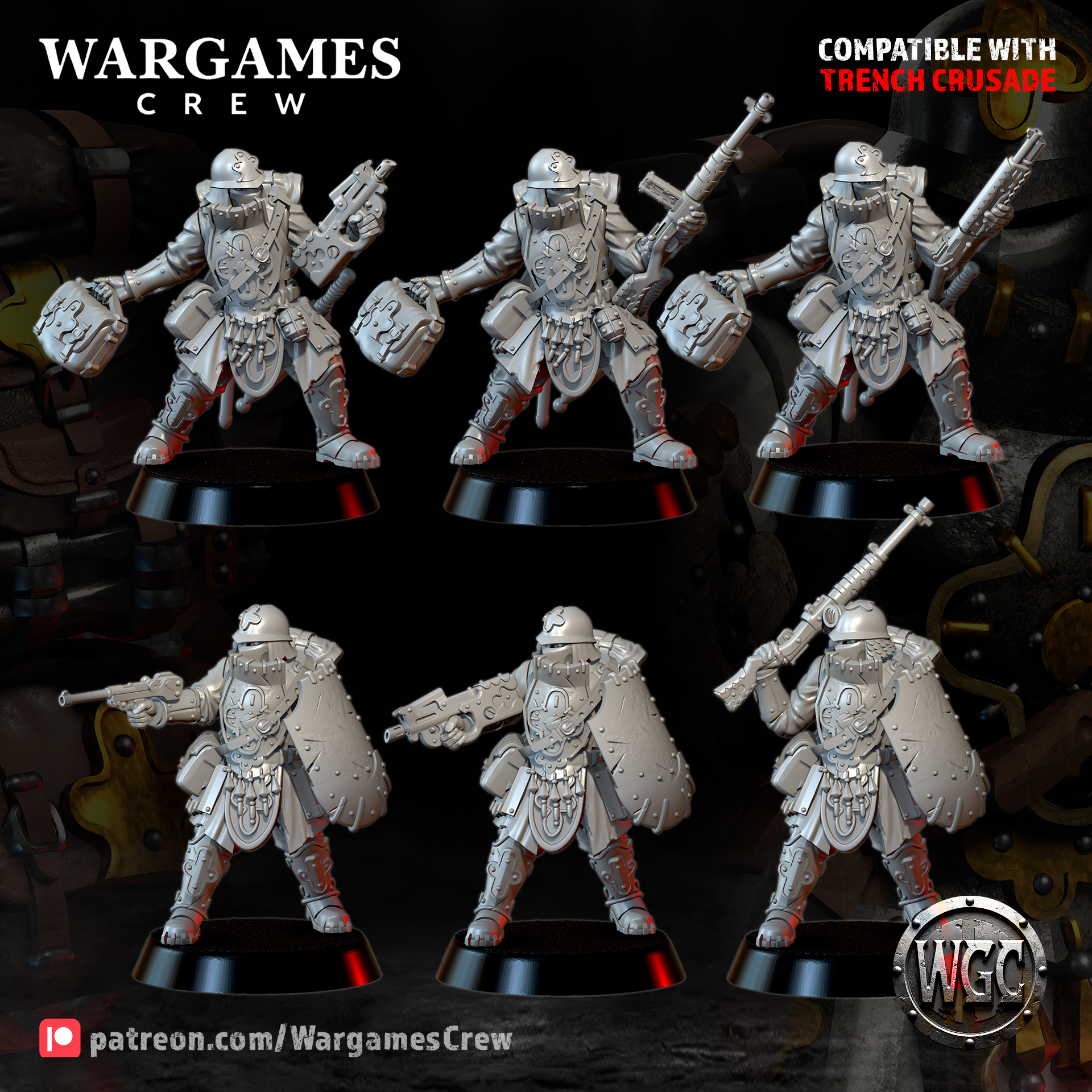 Abyssinian Field Engineers - Trench Crusade STL file - Image 4