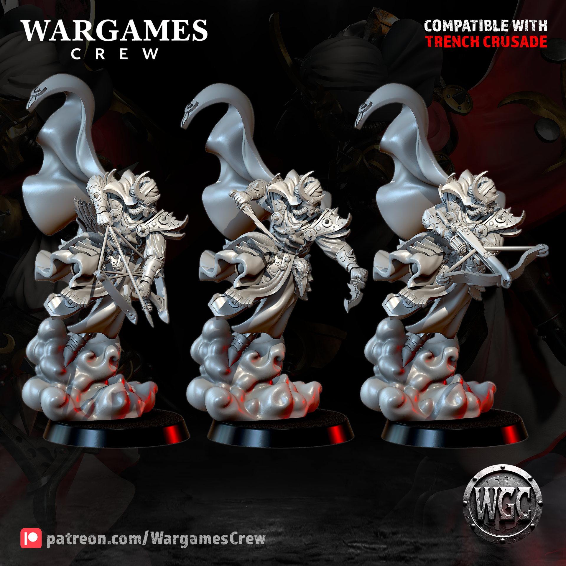 Murideen Assasin Shadeblade Lord - Trench Crusade STL file - Image 6