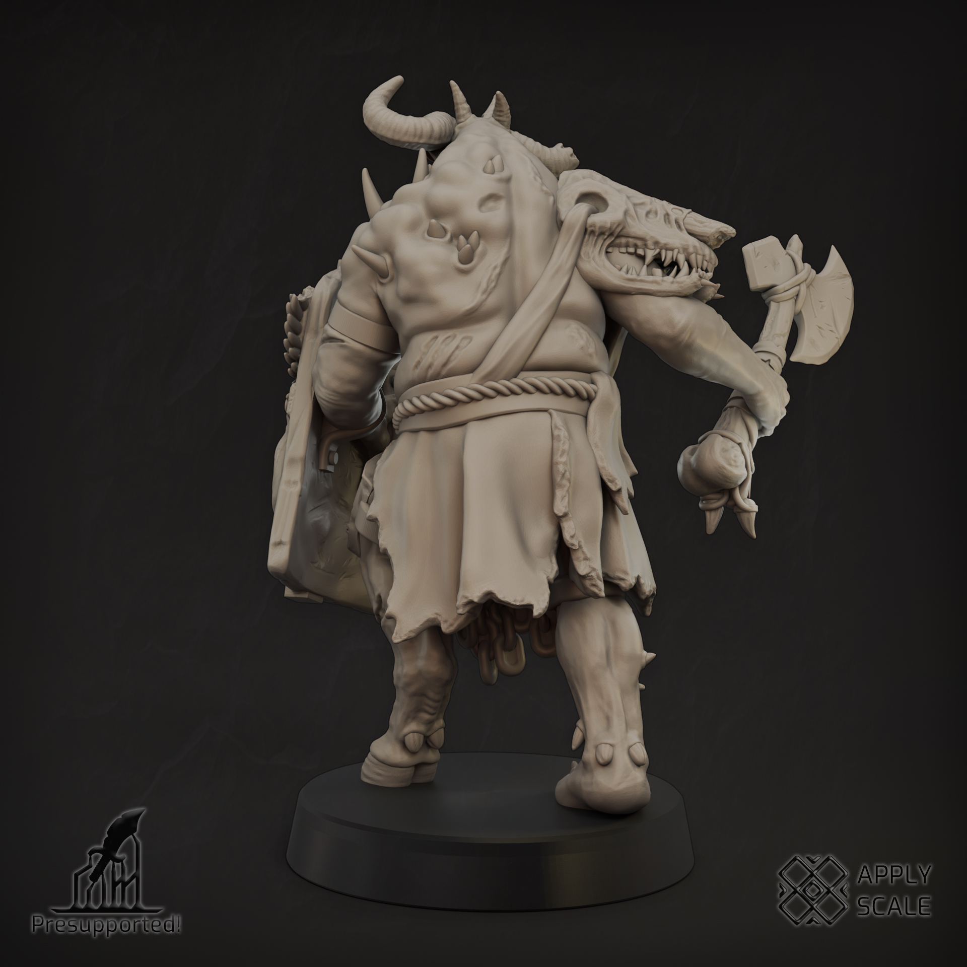 The Court - Yoke Fiend 2 Demon Warrior - Trench Crusade STL file - Image 2