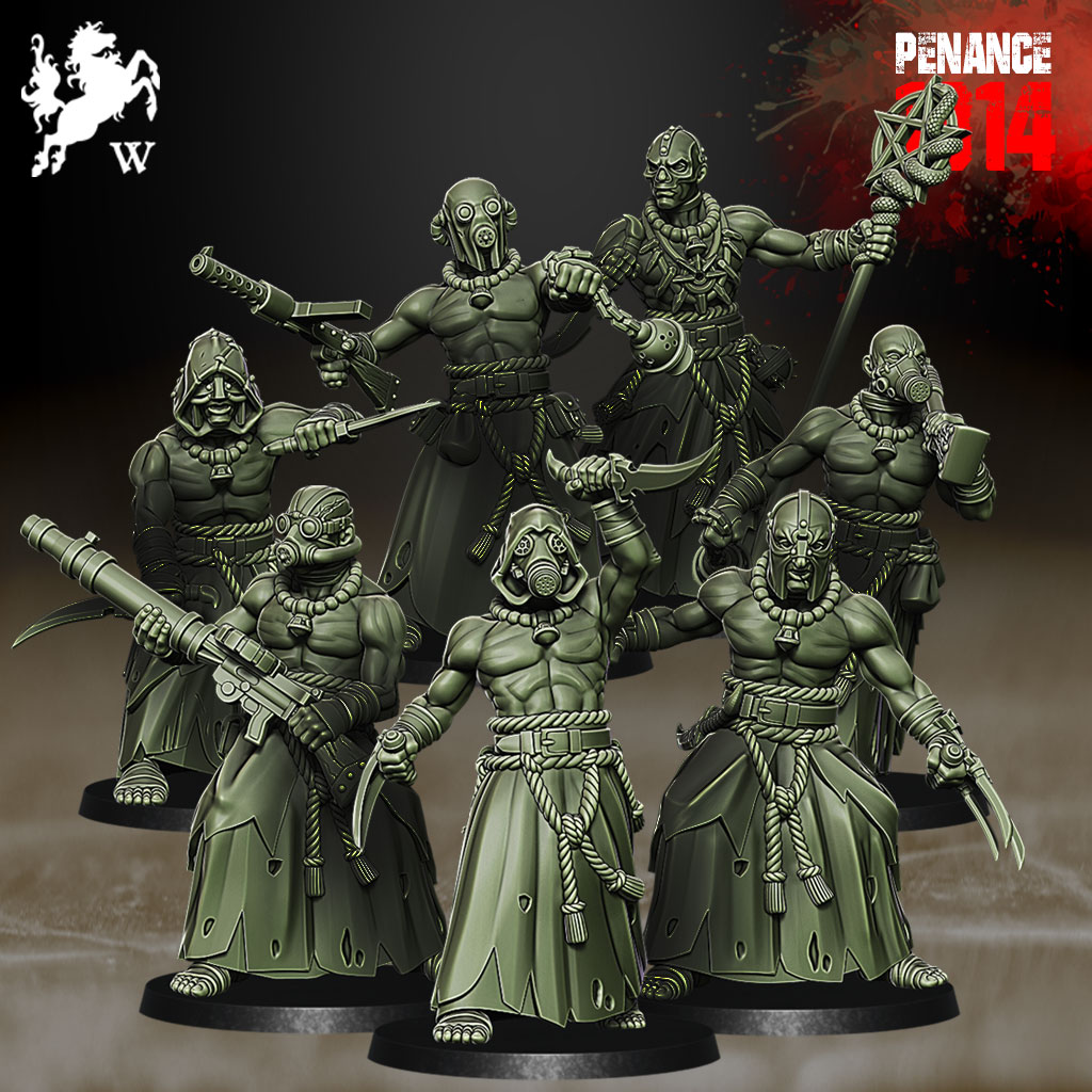 Mercenaries - Cultists - Trench Crusade STL file for Heretic Trooper