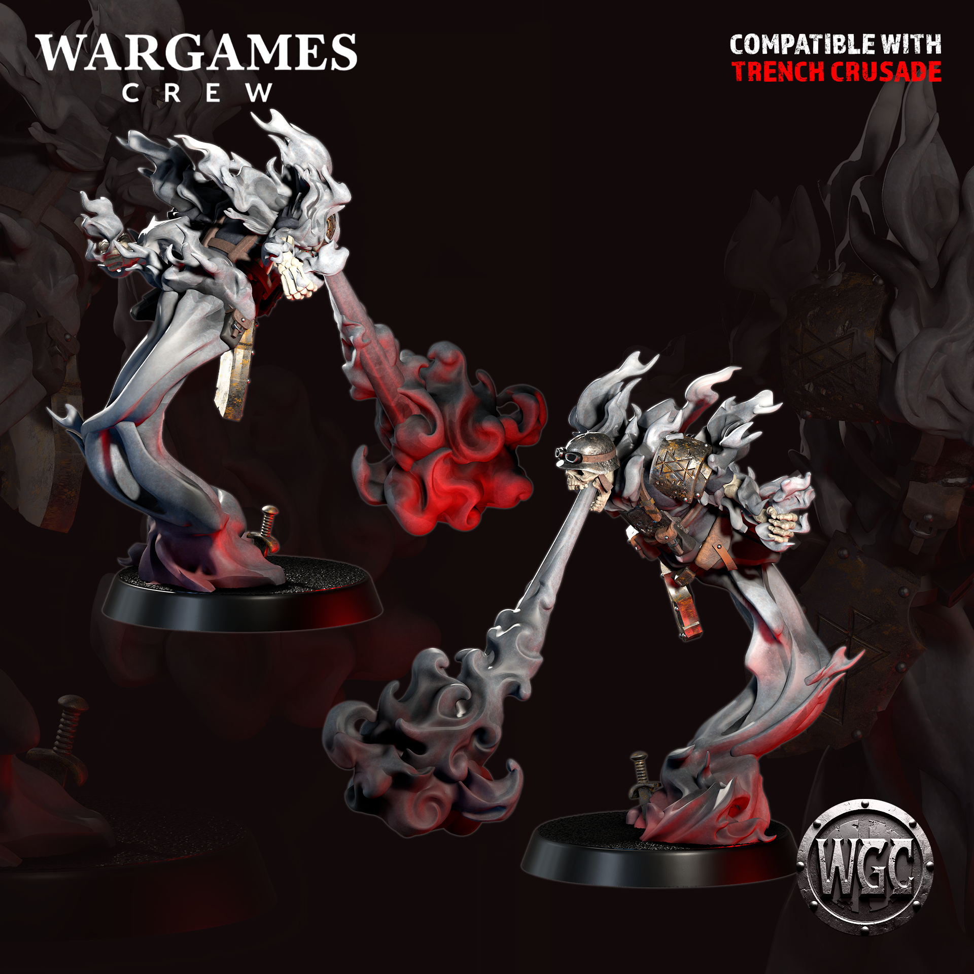 Saintless Guard Flamer - Trench Crusade STL file - Image 3