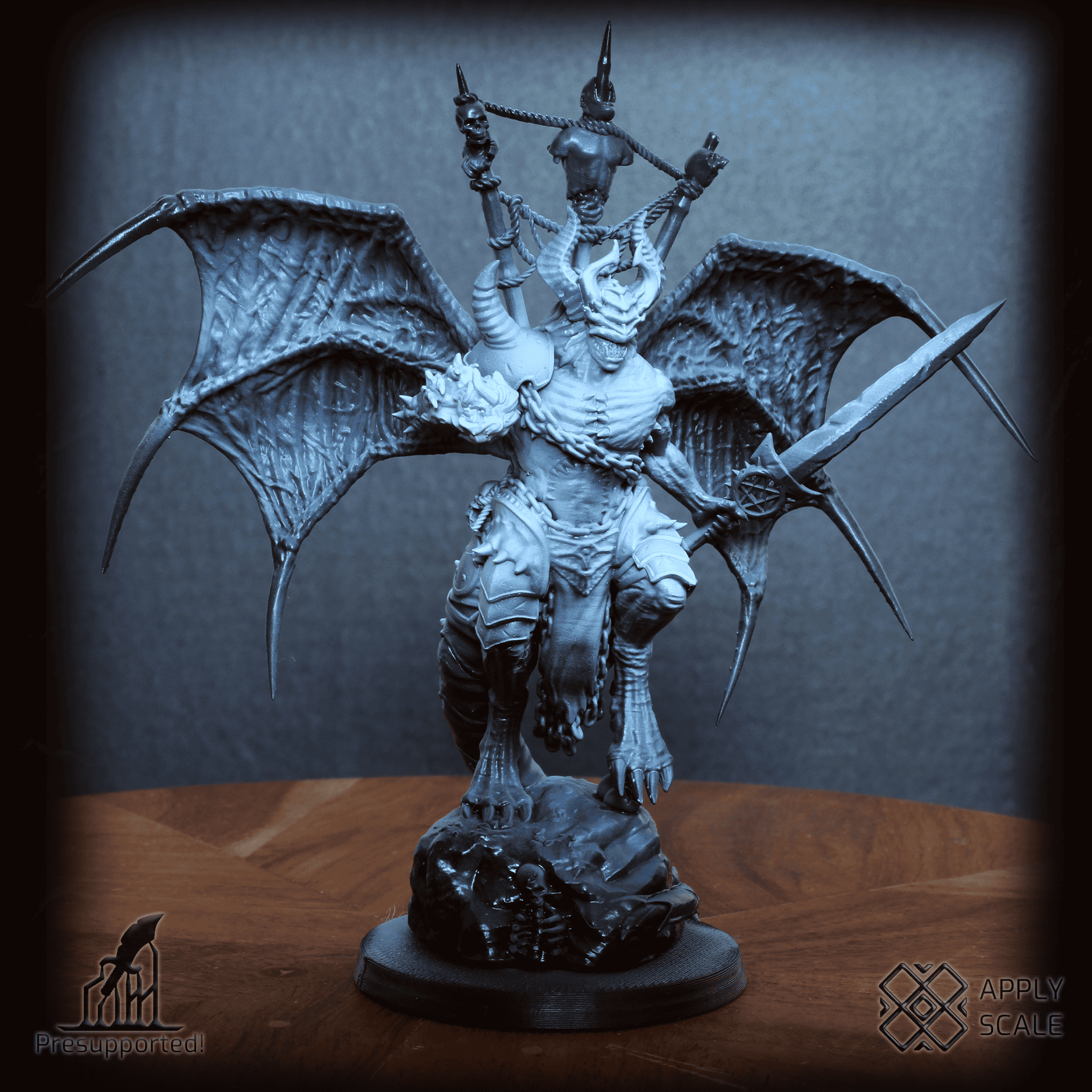 The Court - Praetor Demon Warrior - Trench Crusade STL file - Image 7