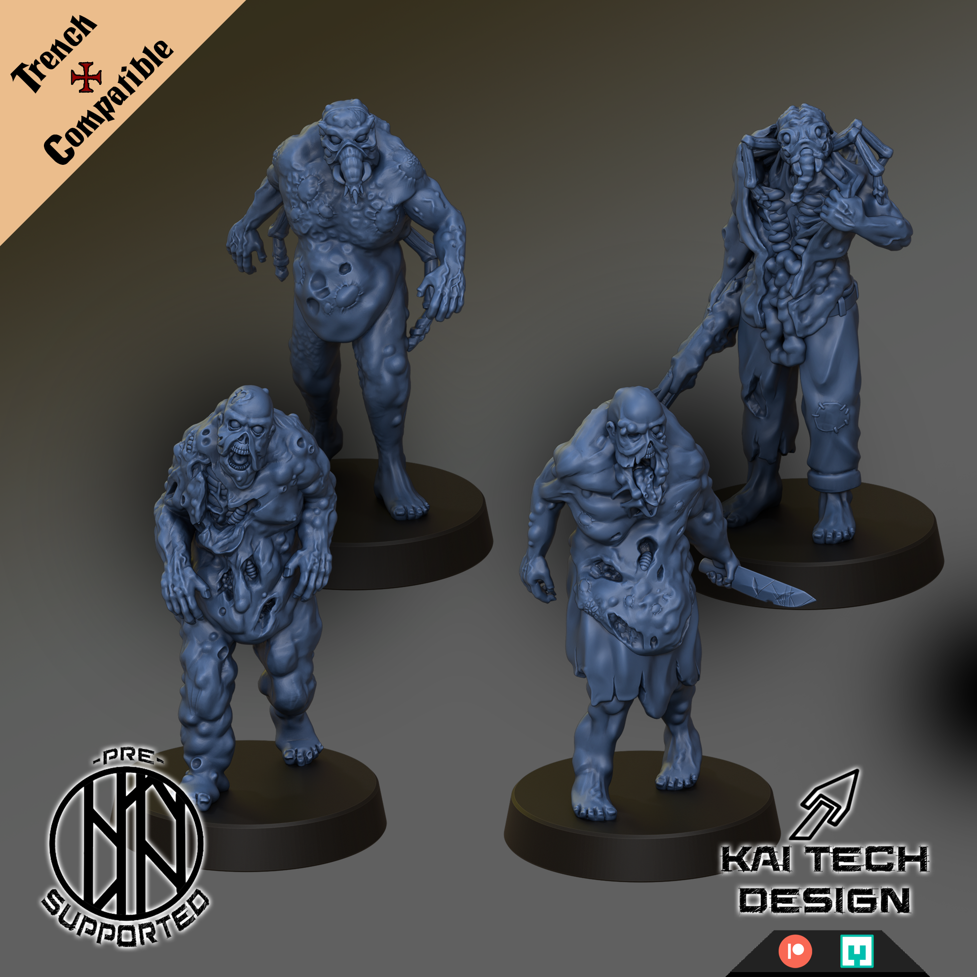 Grail Thralls - Trench Crusade STL file for Grail Thrall