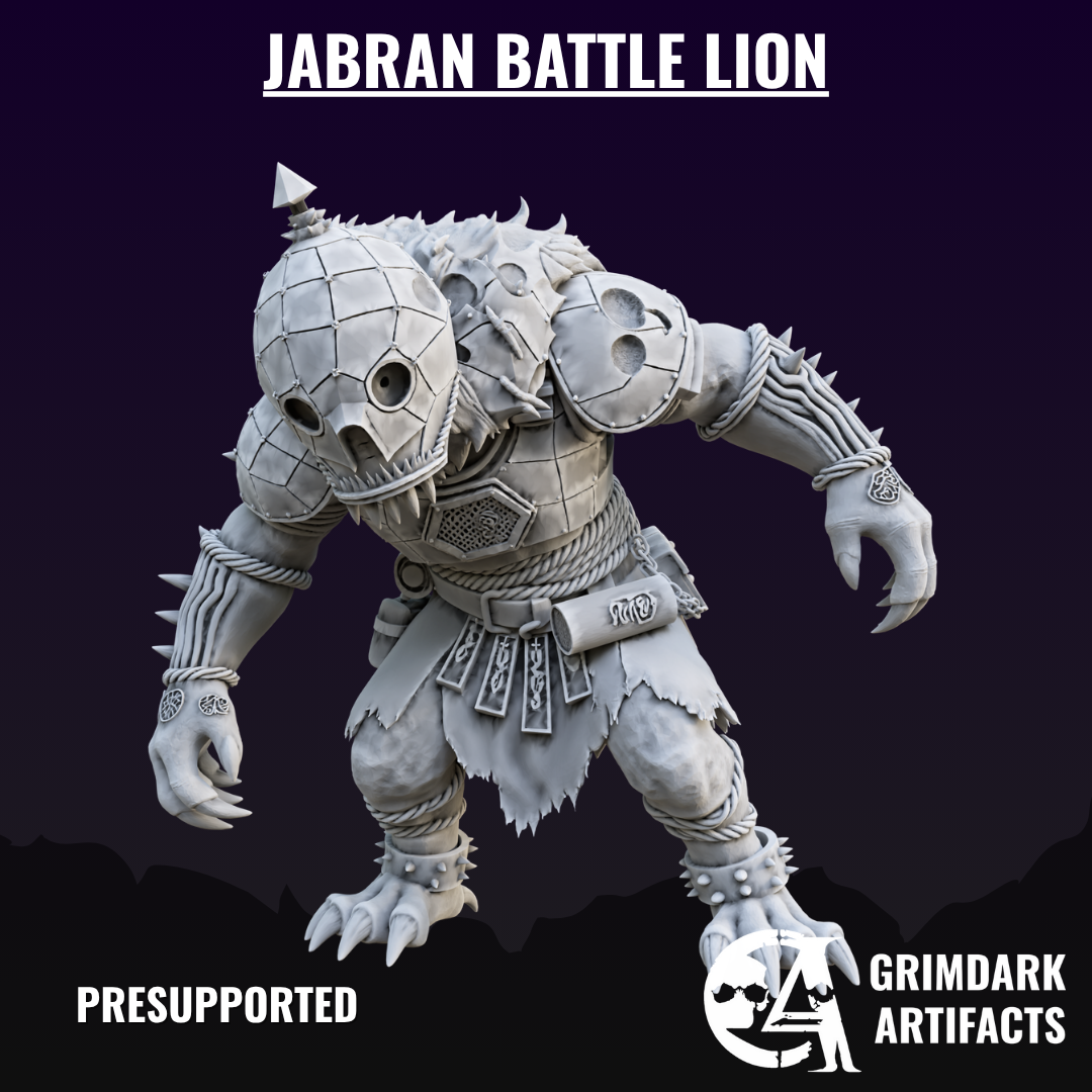 Jabran Battle Lion - Trench Crusade STL file