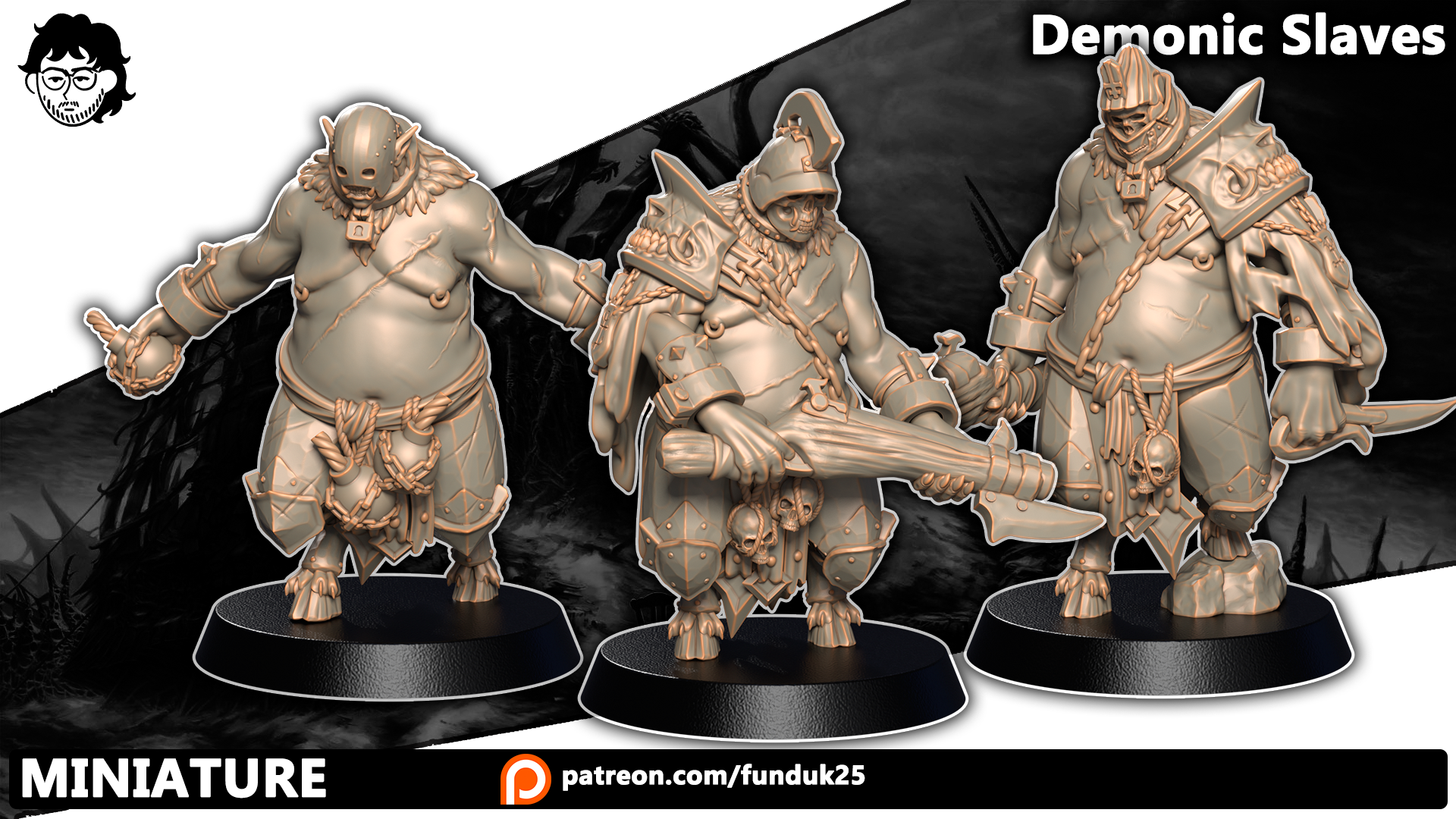 Demonic Slaves (Multipart Kit) - Trench Crusade STL file - Image 4